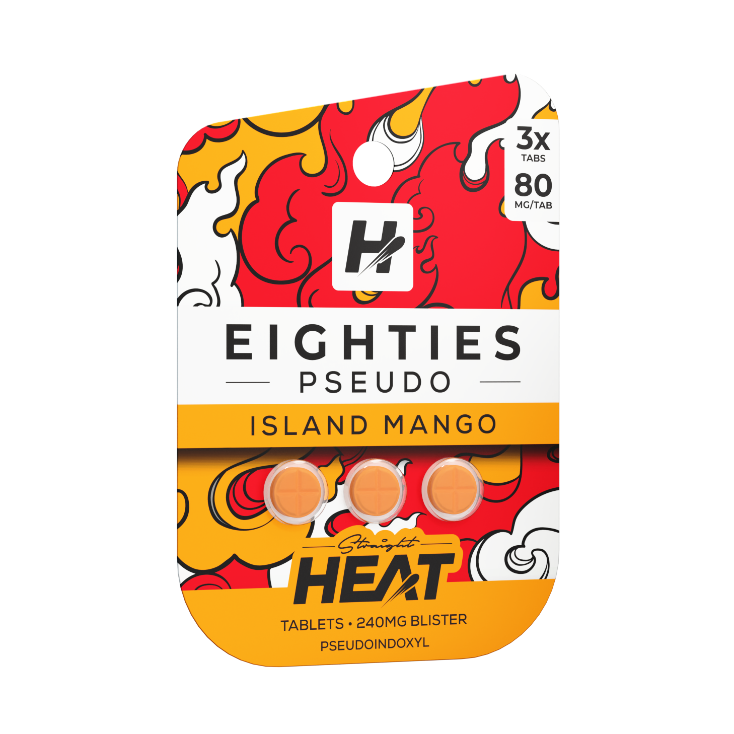 Straight Heat Eighties Pseudo Tablets (240mg - 3 Count)