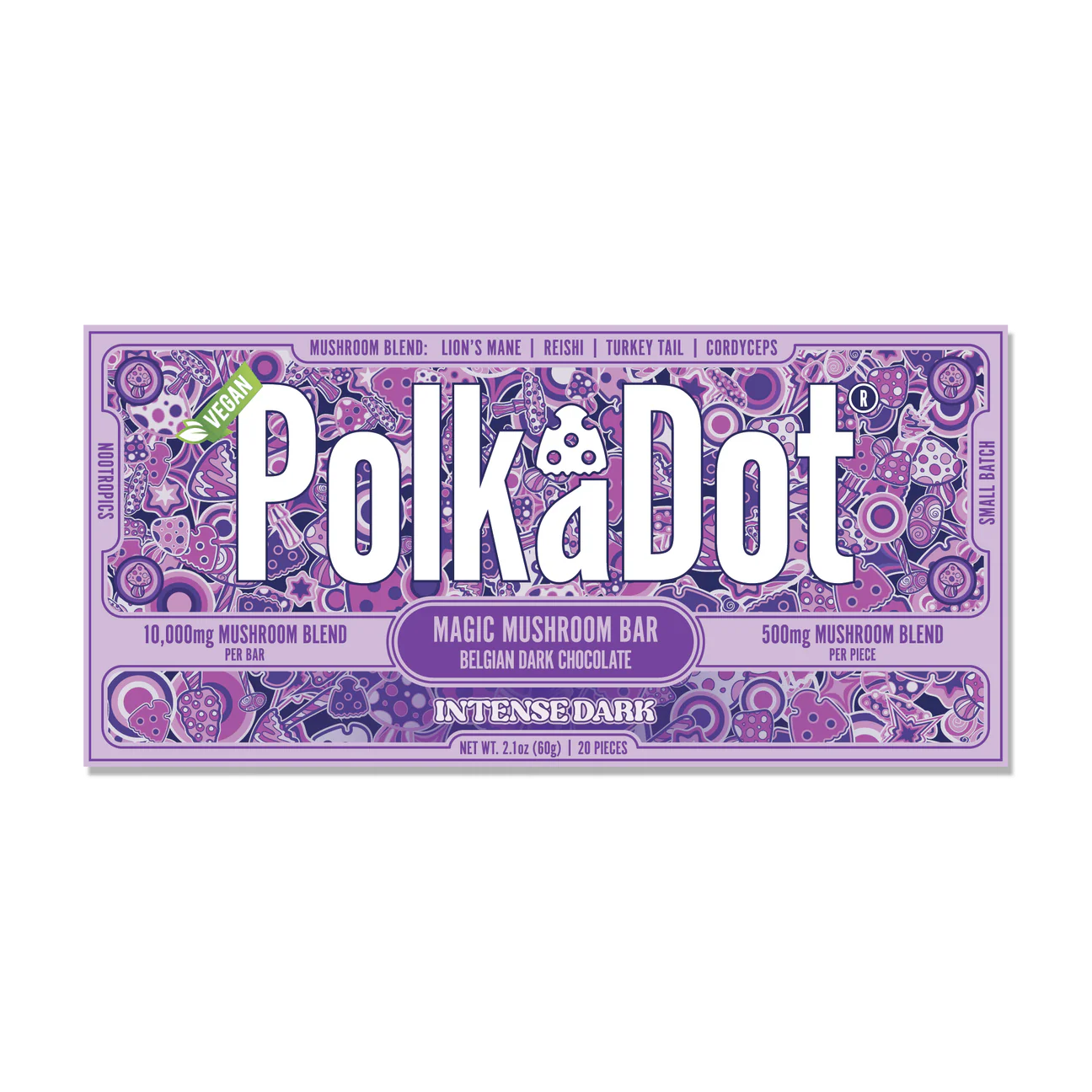 Polk a Dot Mushroom Chocolate Bar (10,000mg)
