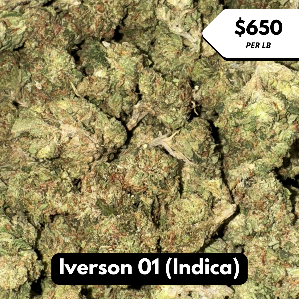 Natural THC-A Flower (Indica ~ Iverson 01)