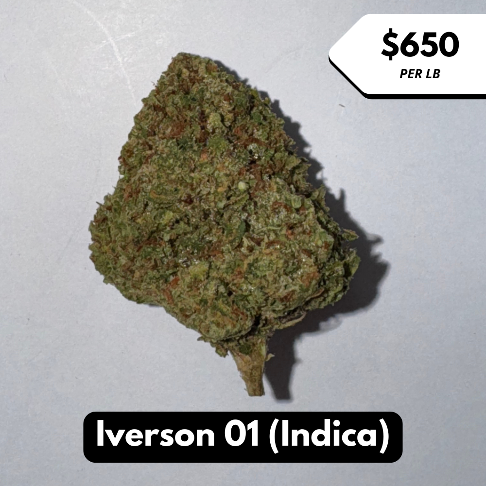 Natural THC-A Flower (Indica ~ Iverson 01)