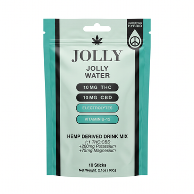 Jolly 1:1 THC + CBD Drink Mix (10 Count) - Jolly Water