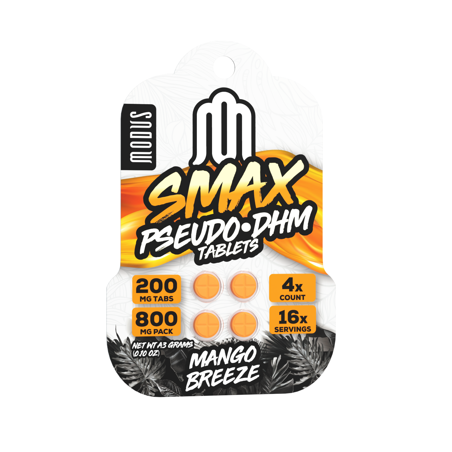 Modus SMAX Pseudo + DHM Tablets (800mg - 4 Count)