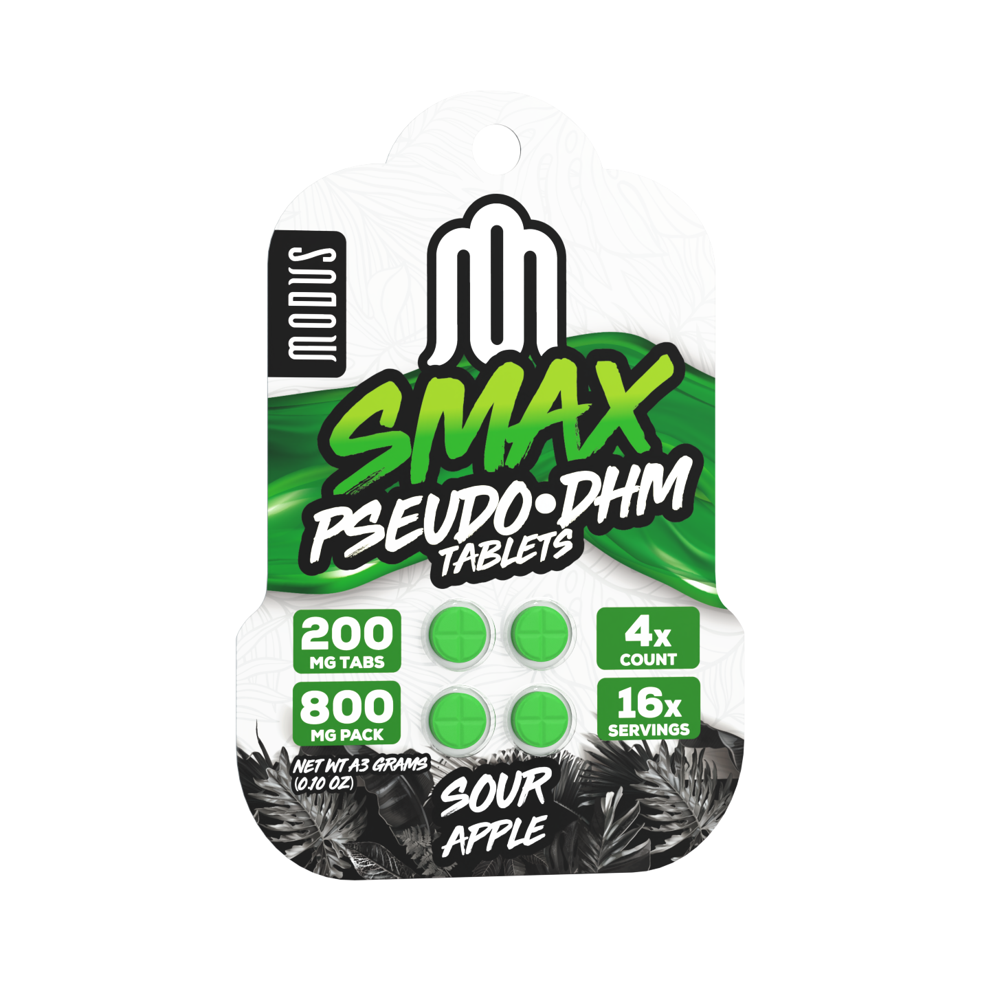Modus SMAX Pseudo + DHM Tablets (800mg - 4 Count)