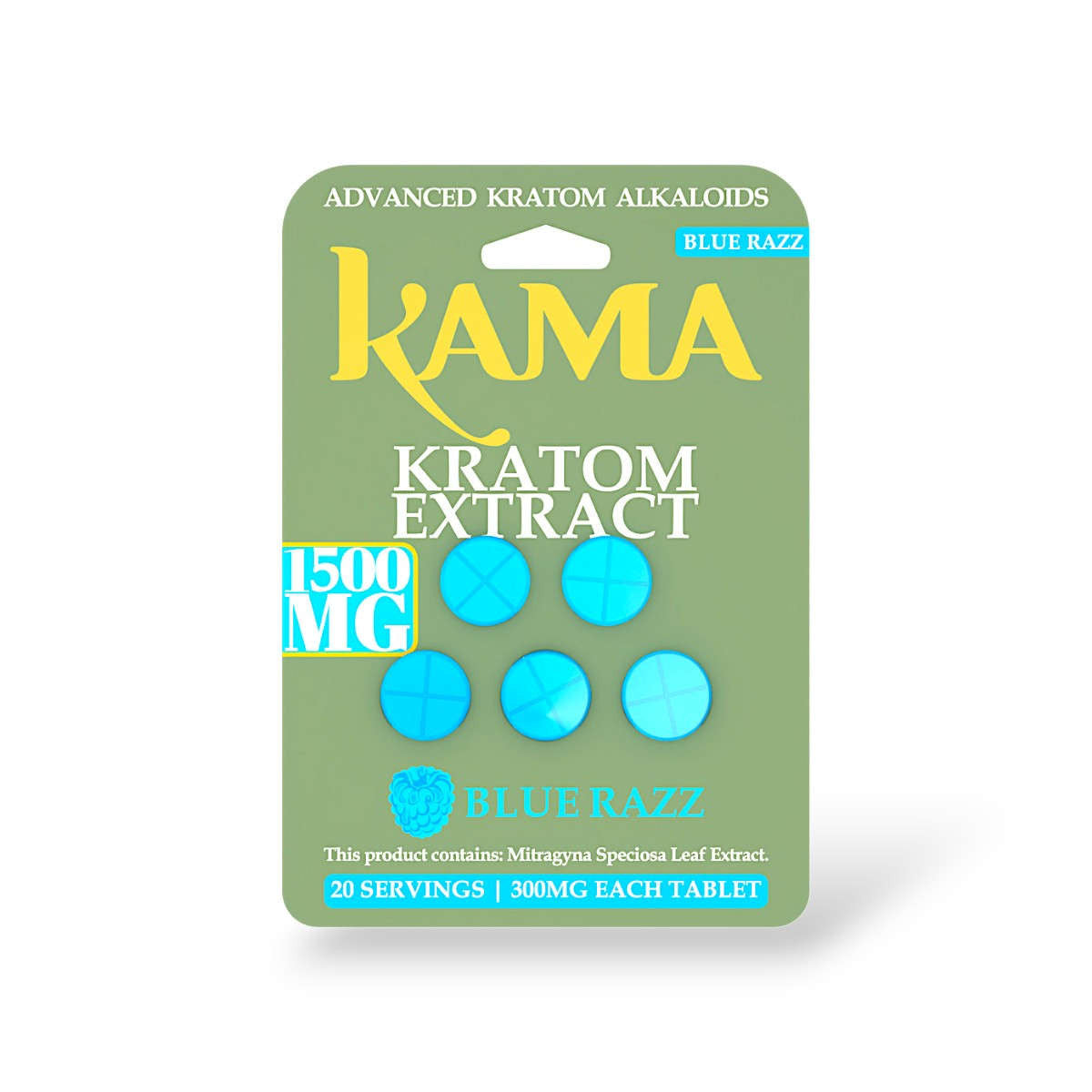 Kama Kratom Extract Tablets (1500mg - 5 Count)