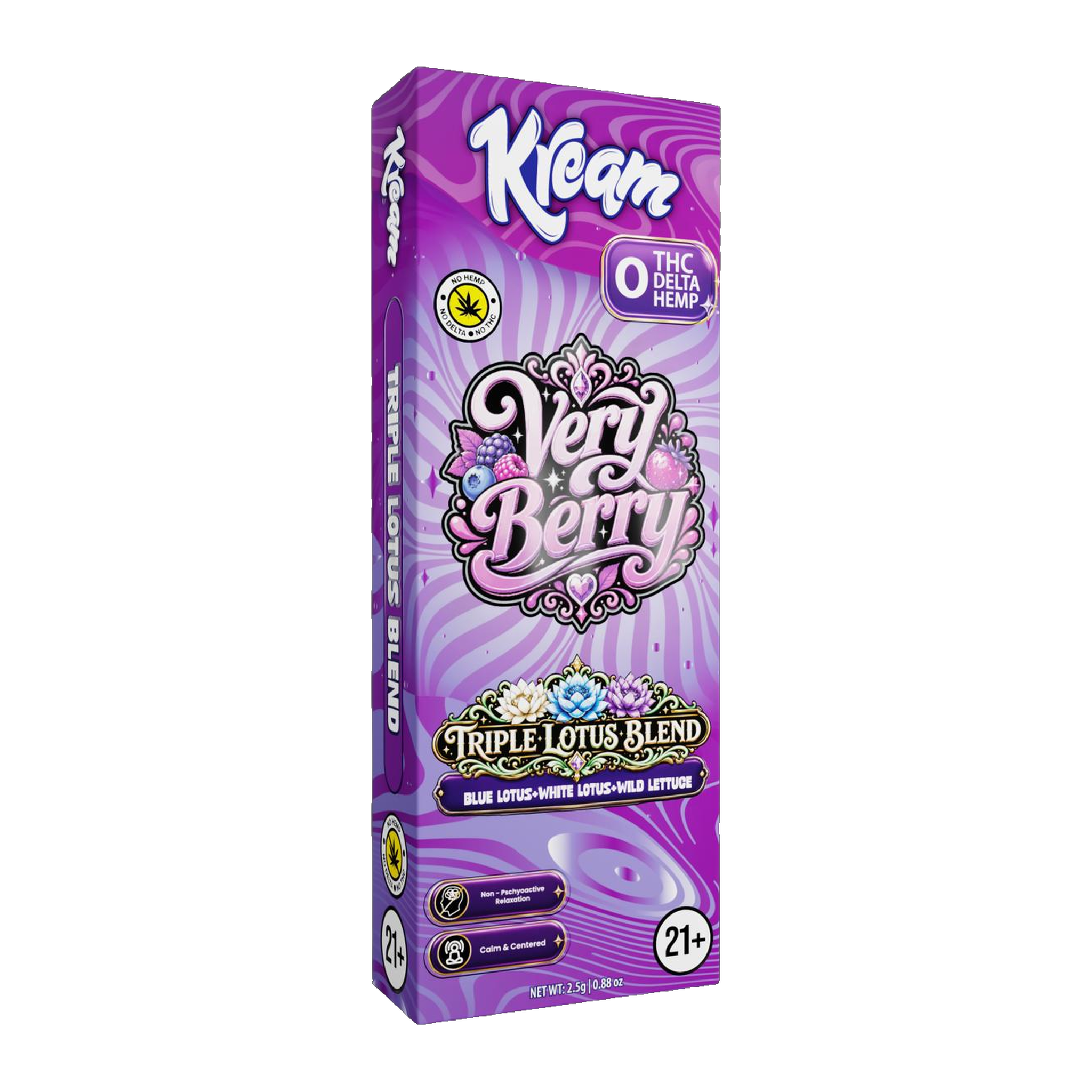 Kream Triple Lotus Blend Disposable (2500mg) - Very Berry