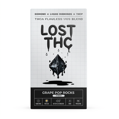 Lost THC THC-A + THC-P Flawless VVS Diamond Disposable (3000mg) - Hybrid ~ Grape Pop Rocks