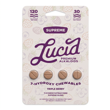 Lucid 7-OH Supreme Blend Tablets (120mg - 4 Count) - Triple Berry