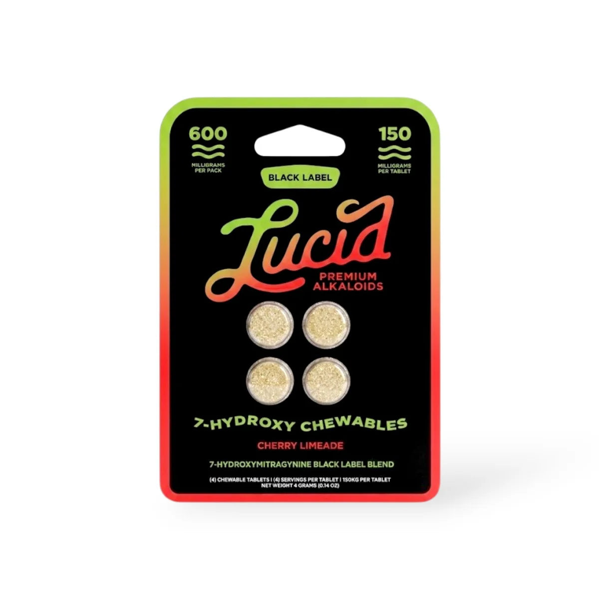 Lucid Black Label 7-OH Tablets (600mg - 4 Count)