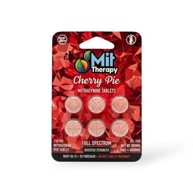 MIT Therapy Full Spectrum Mitragynine Tablets (900mg - 6 Count) - Cherry Pie