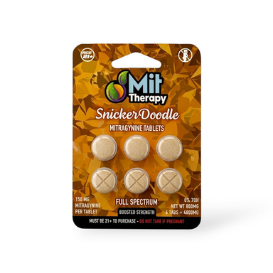 MIT Therapy Full Spectrum Mitragynine Tablets (900mg - 6 Count) - Snickerdoodle