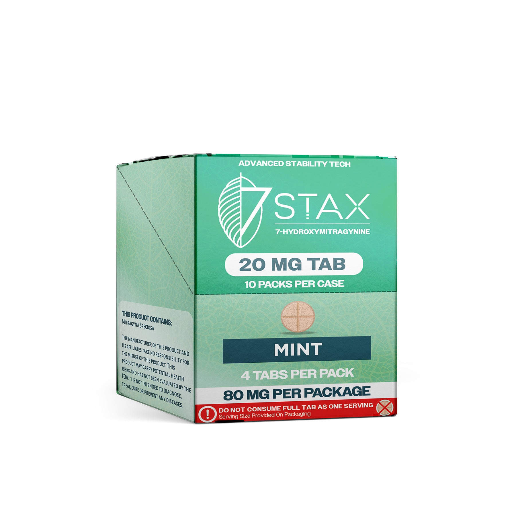 7Stax Premium 7-OH Kratom Alkaloid Tablets (80mg - 4 Count)