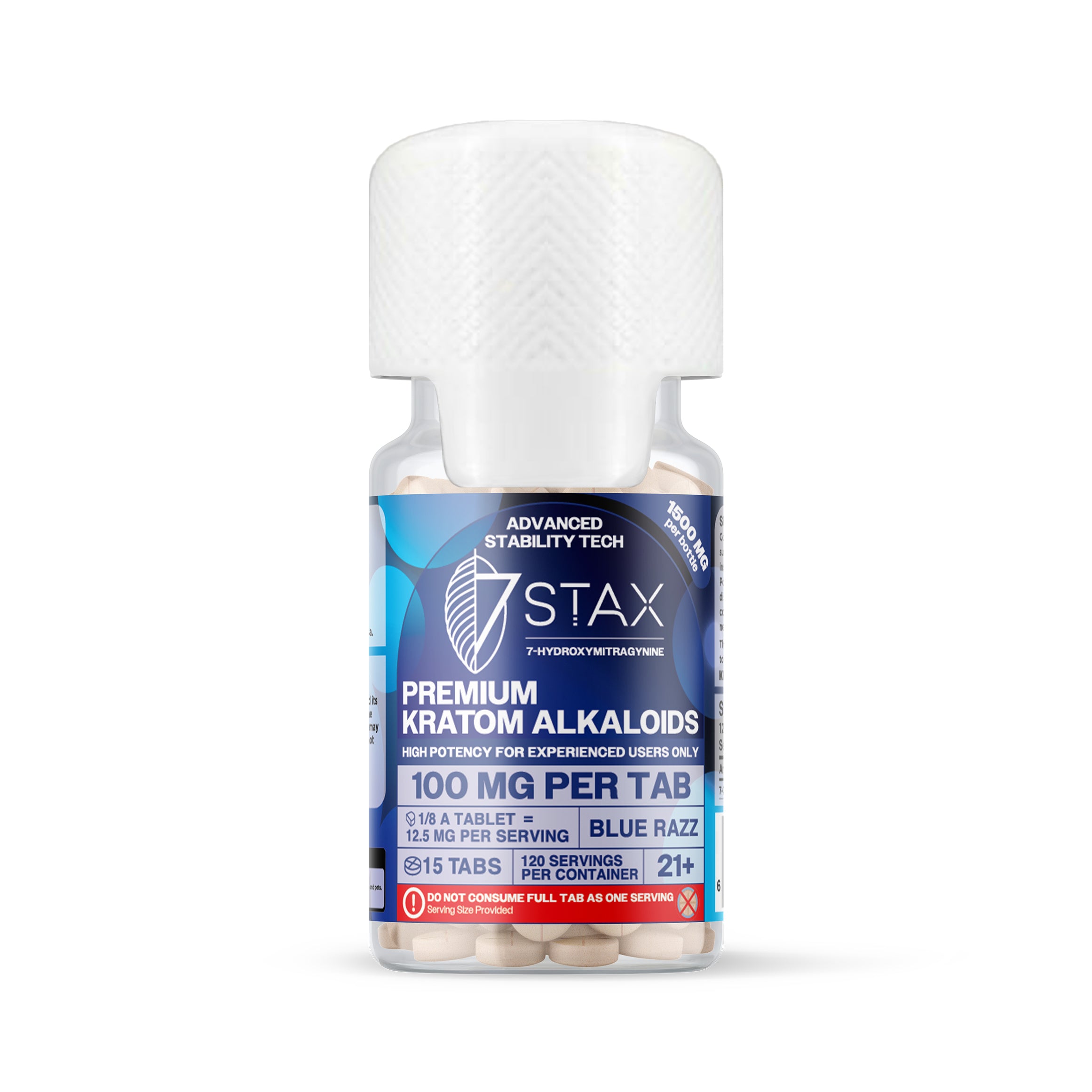 7Stax Premium 7-OH Kratom Alkaloid Tablets (1500mg - 15 Count)