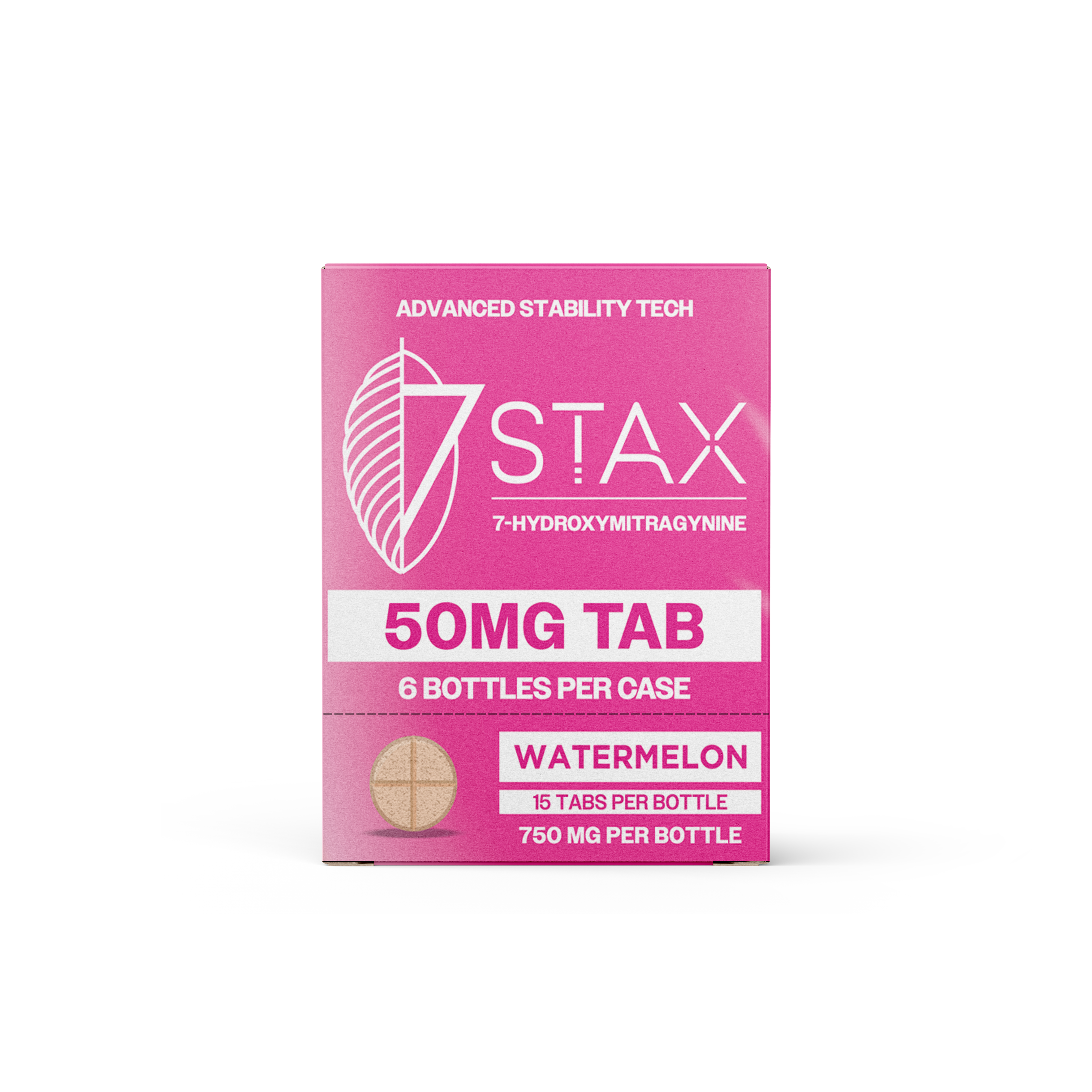 7Stax Premium 7-OH Kratom Alkaloid Tablets (750mg - 15 Count)