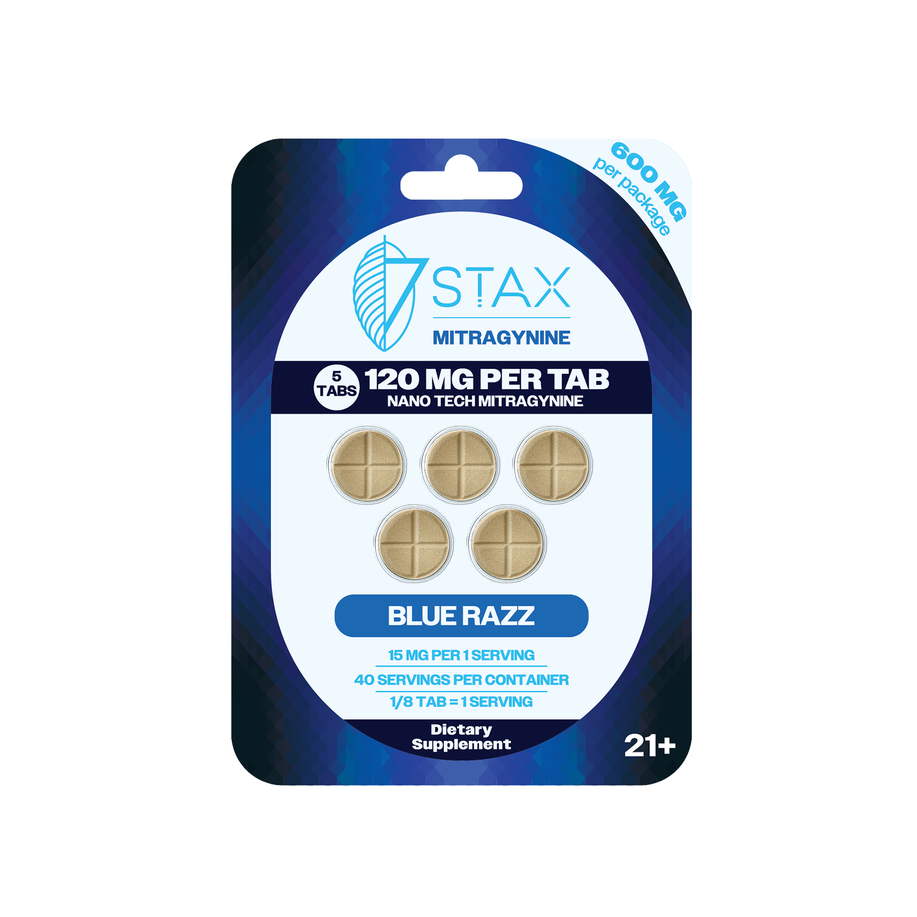 7Stax Nano Tech Mitragynine Tablets (600mg - 5 Count)