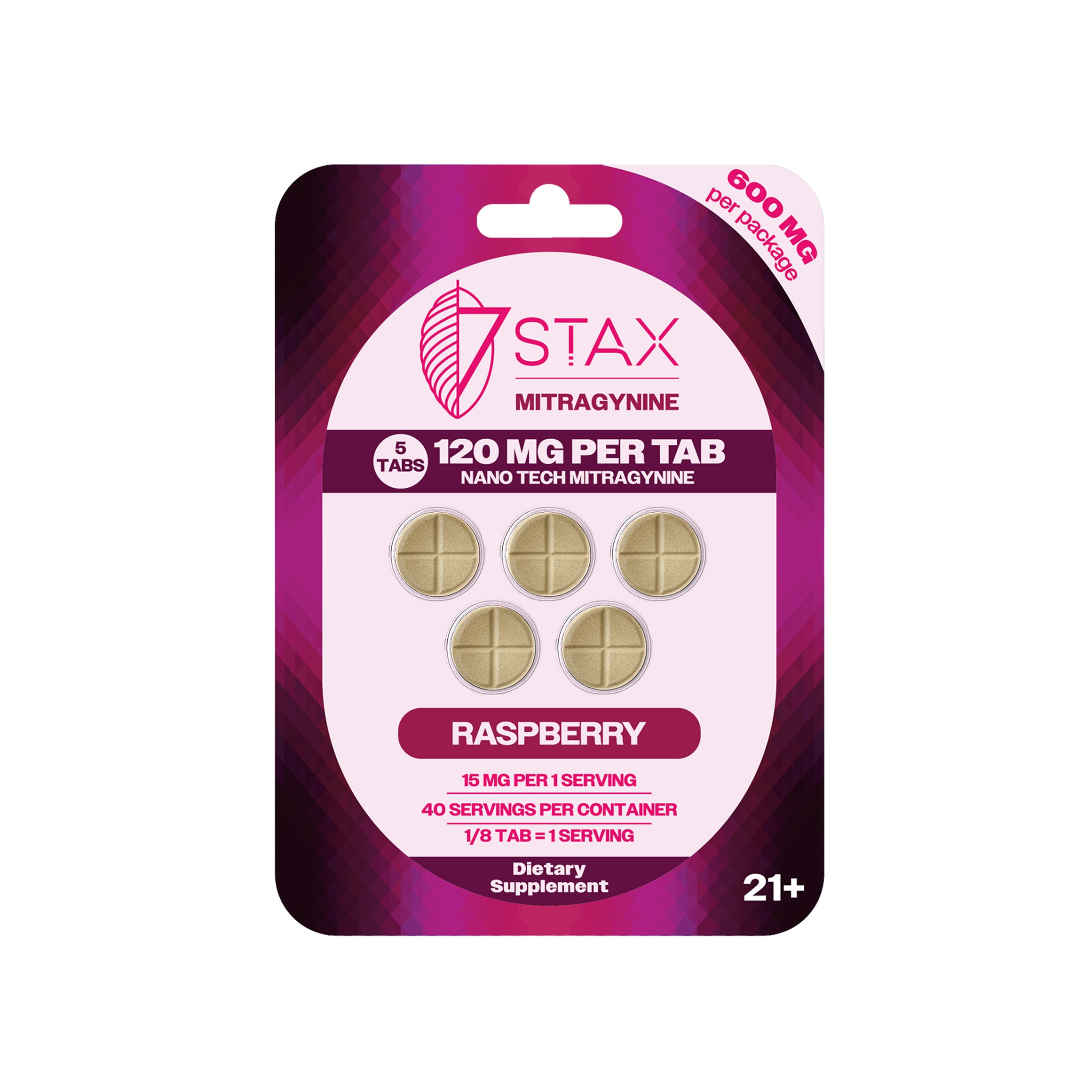 7Stax Nano Tech Mitragynine Tablets (600mg - 5 Count)