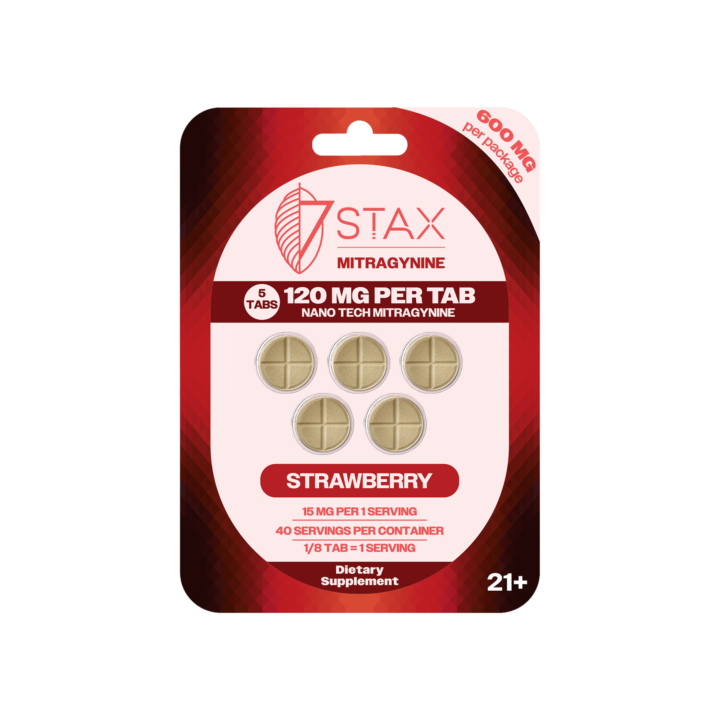 7Stax Nano Tech Mitragynine Tablets (600mg - 5 Count)