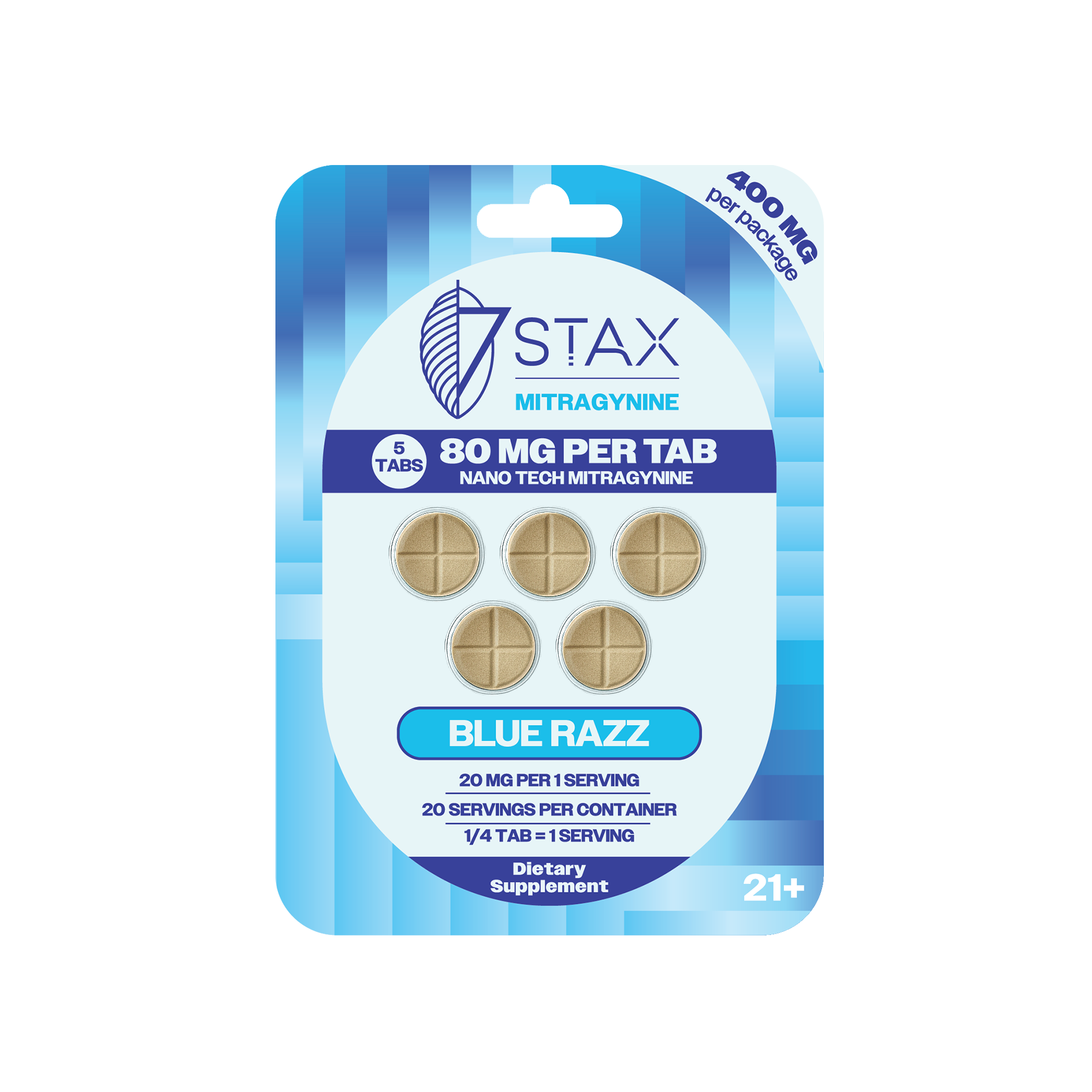 7Stax Nano Tech Mitragynine Tablets (400mg - 5 Count)