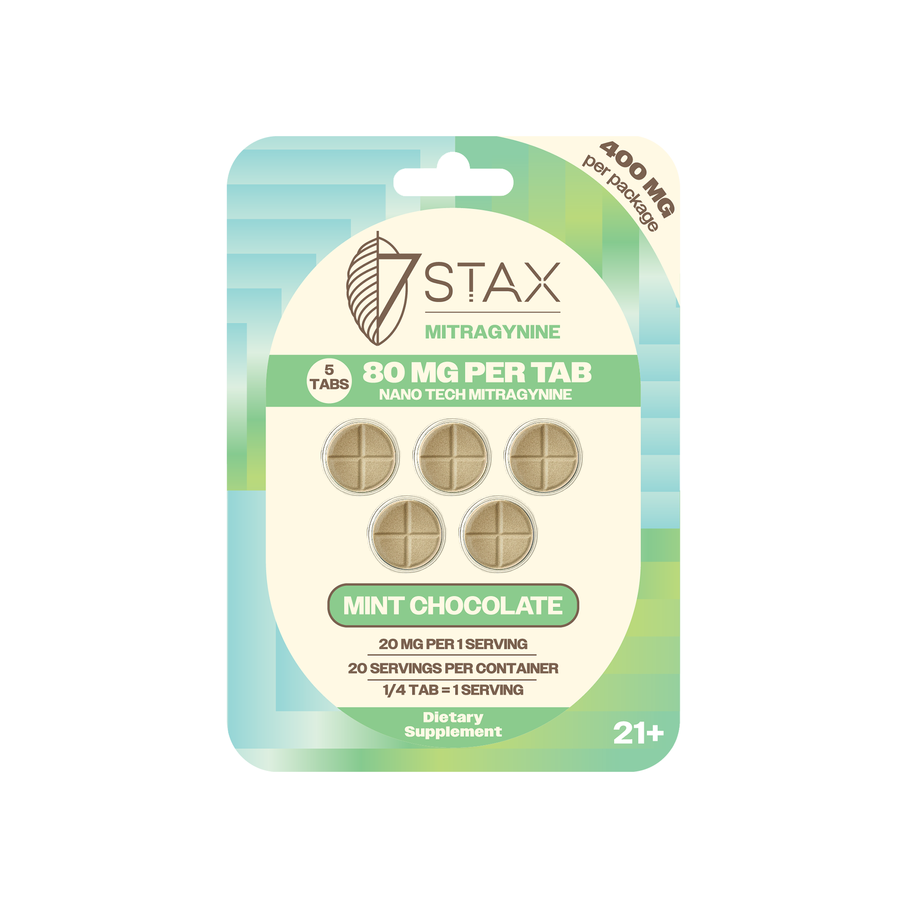 7Stax Nano Tech Mitragynine Tablets (400mg - 5 Count)