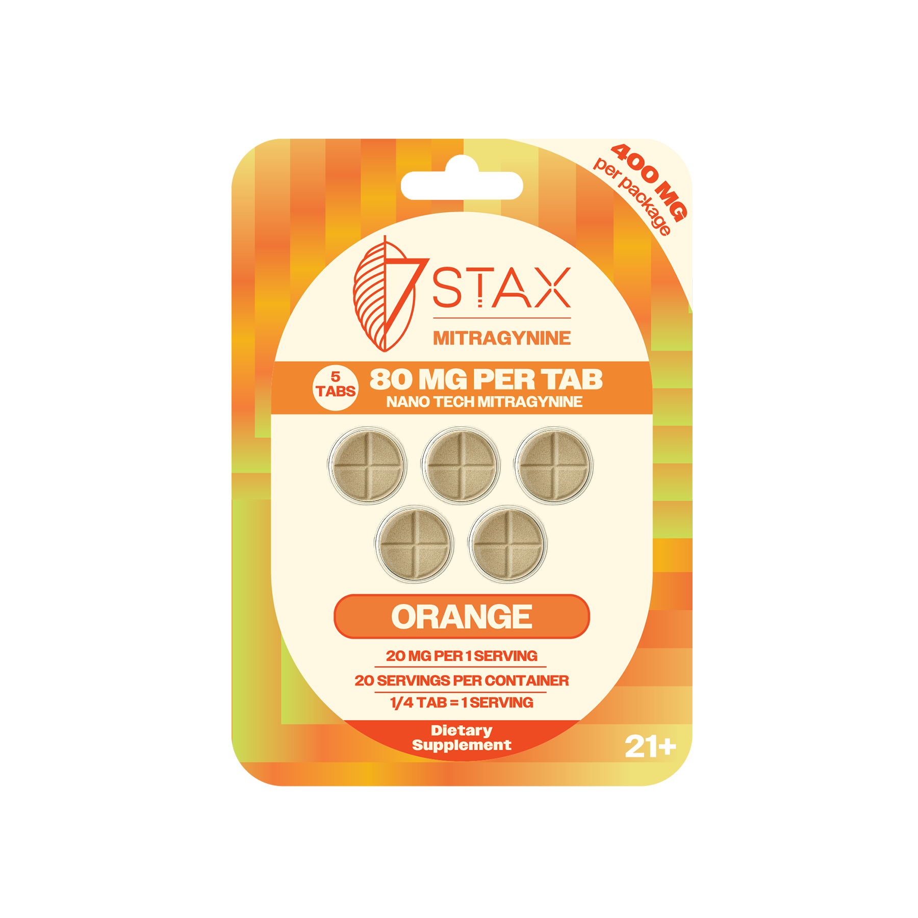 7Stax Nano Tech Mitragynine Tablets (400mg - 5 Count)