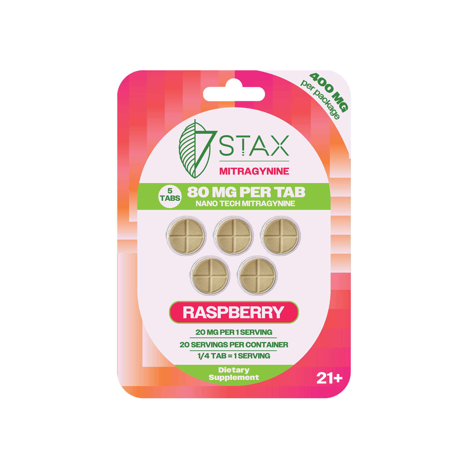 7Stax Nano Tech Mitragynine Tablets (400mg - 5 Count)