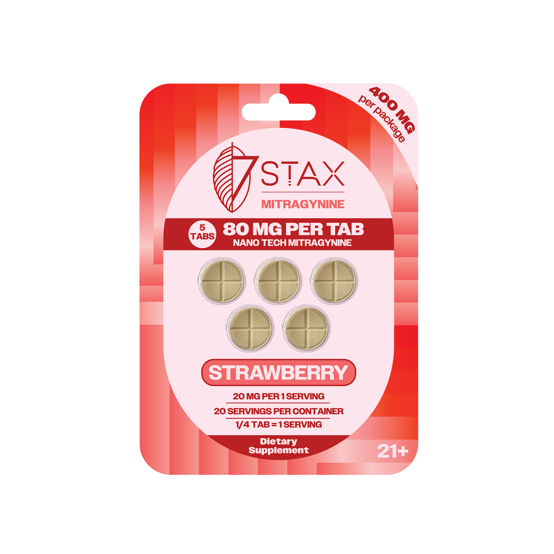 7Stax Nano Tech Mitragynine Tablets (400mg - 5 Count)