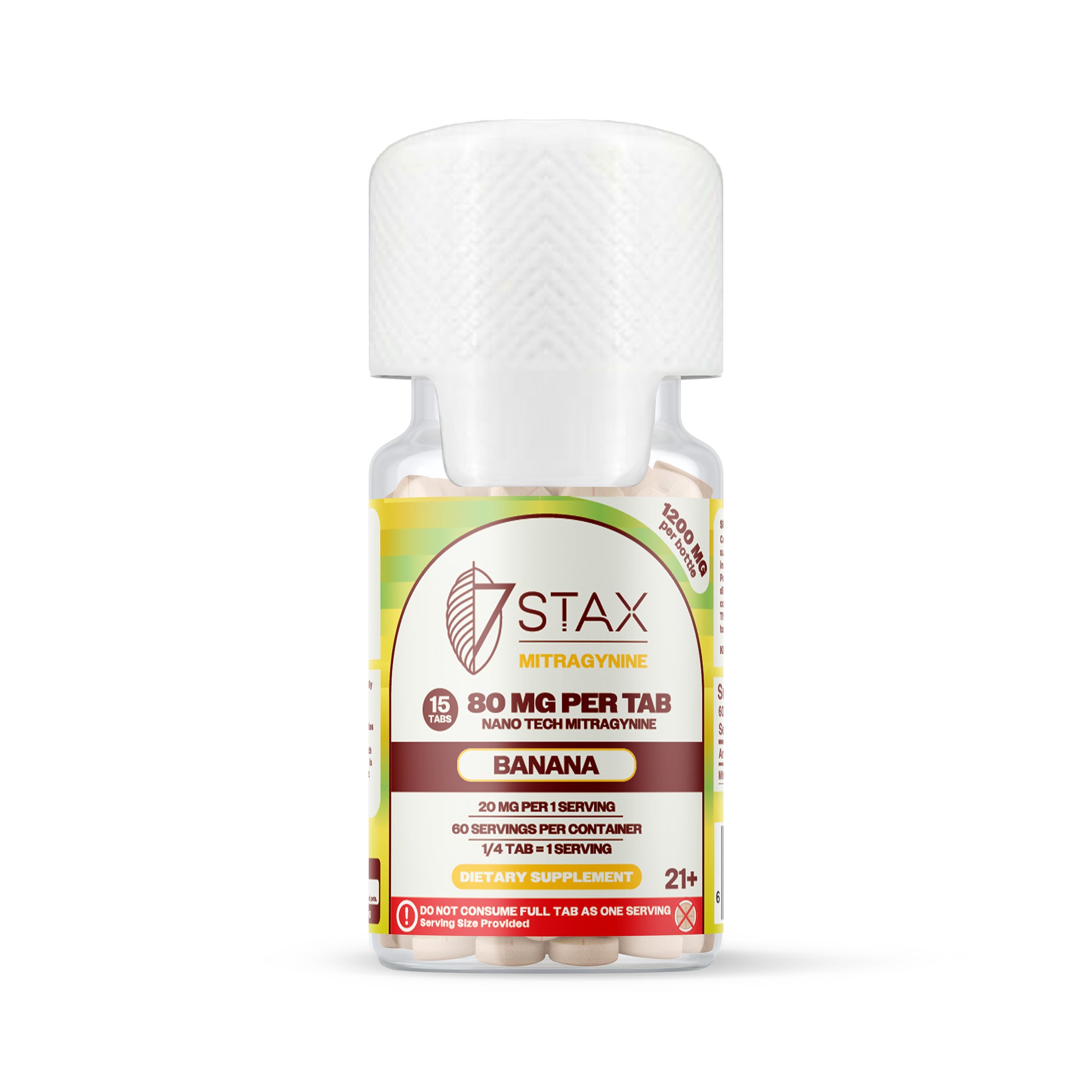 7Stax Nano Tech Mitragynine Tablets (1200mg - 15 Count)