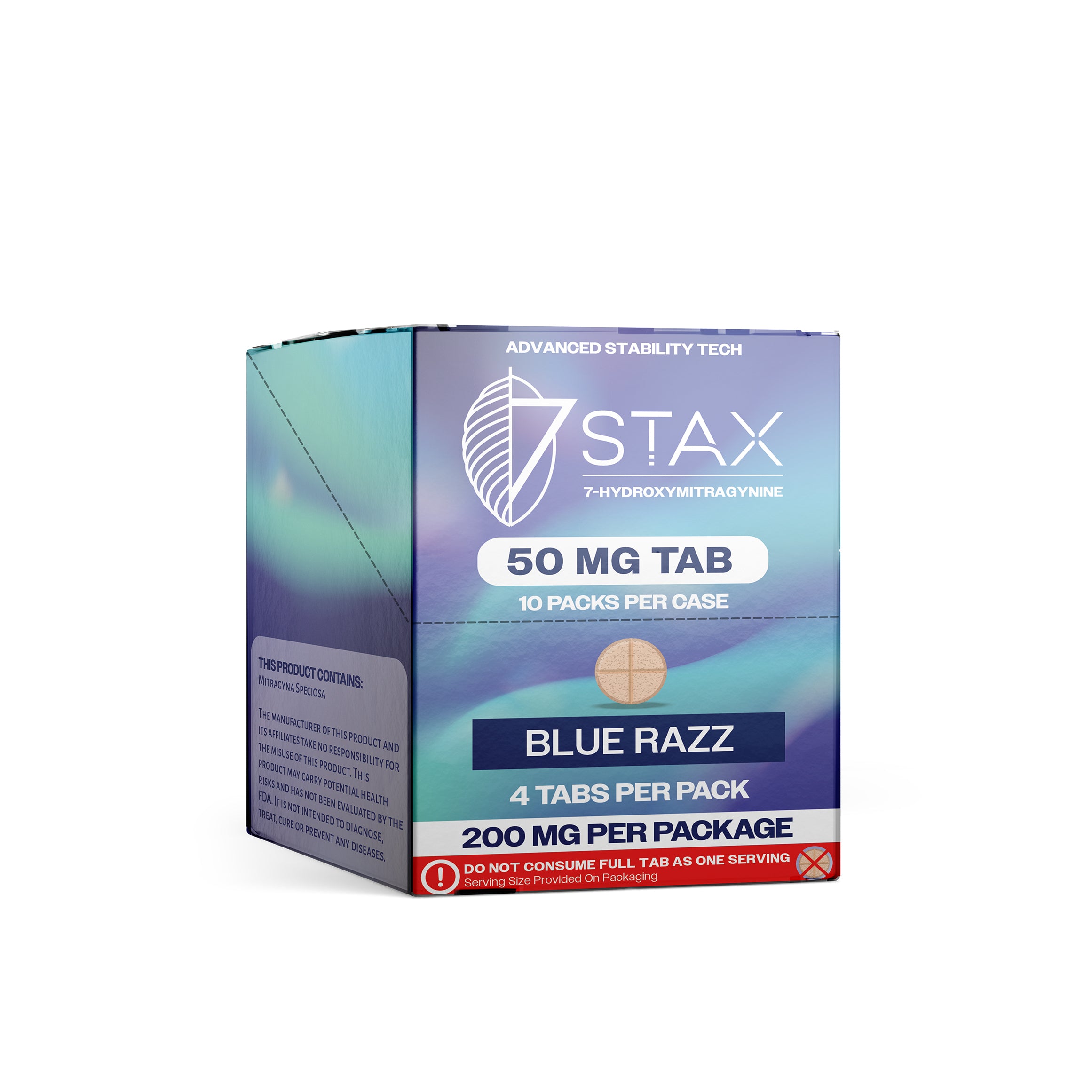 7Stax Premium 7-OH Kratom Alkaloid Tablets (200mg - 4 Count)