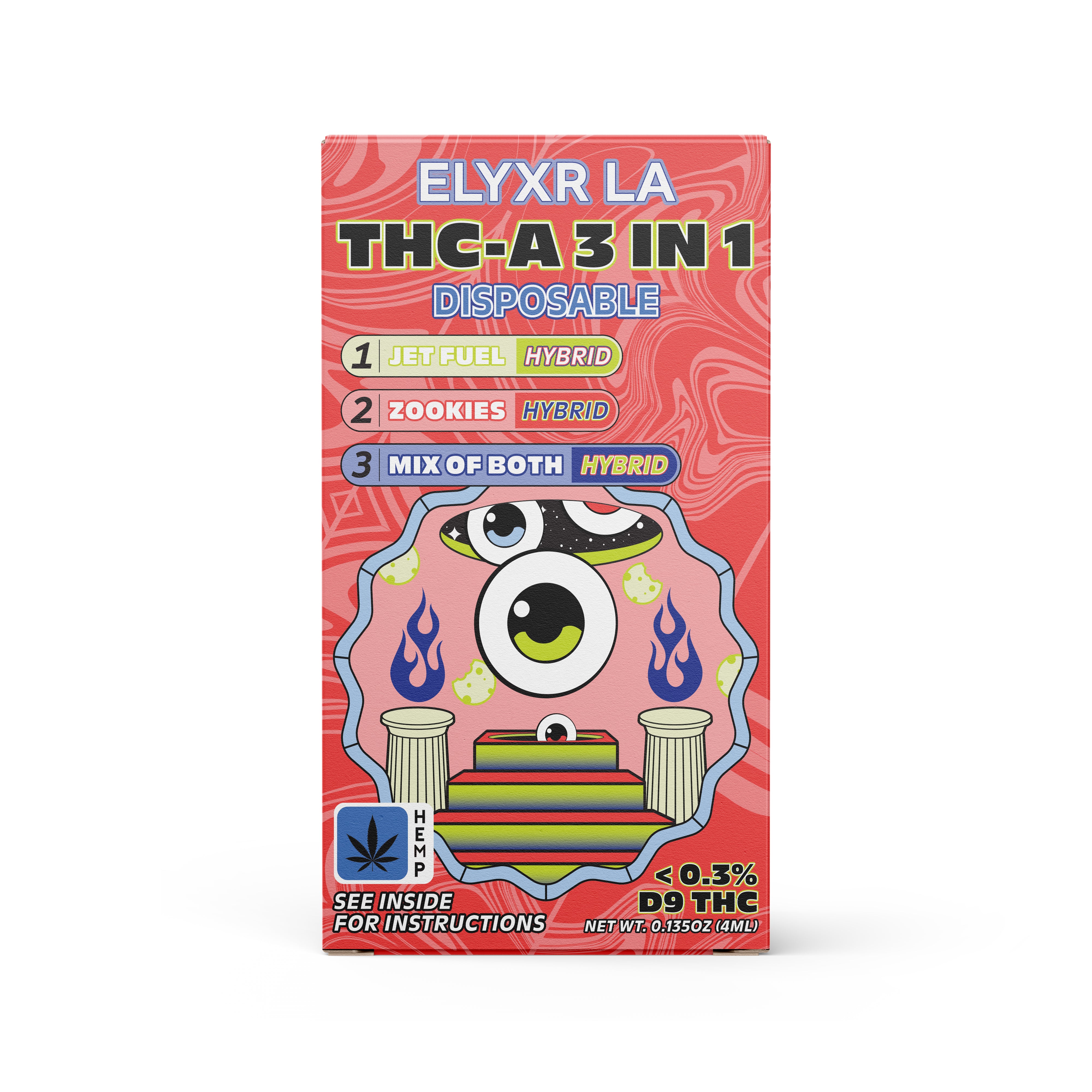 THC-A 3-in-1 Disposable 4 Grams (4000mg)