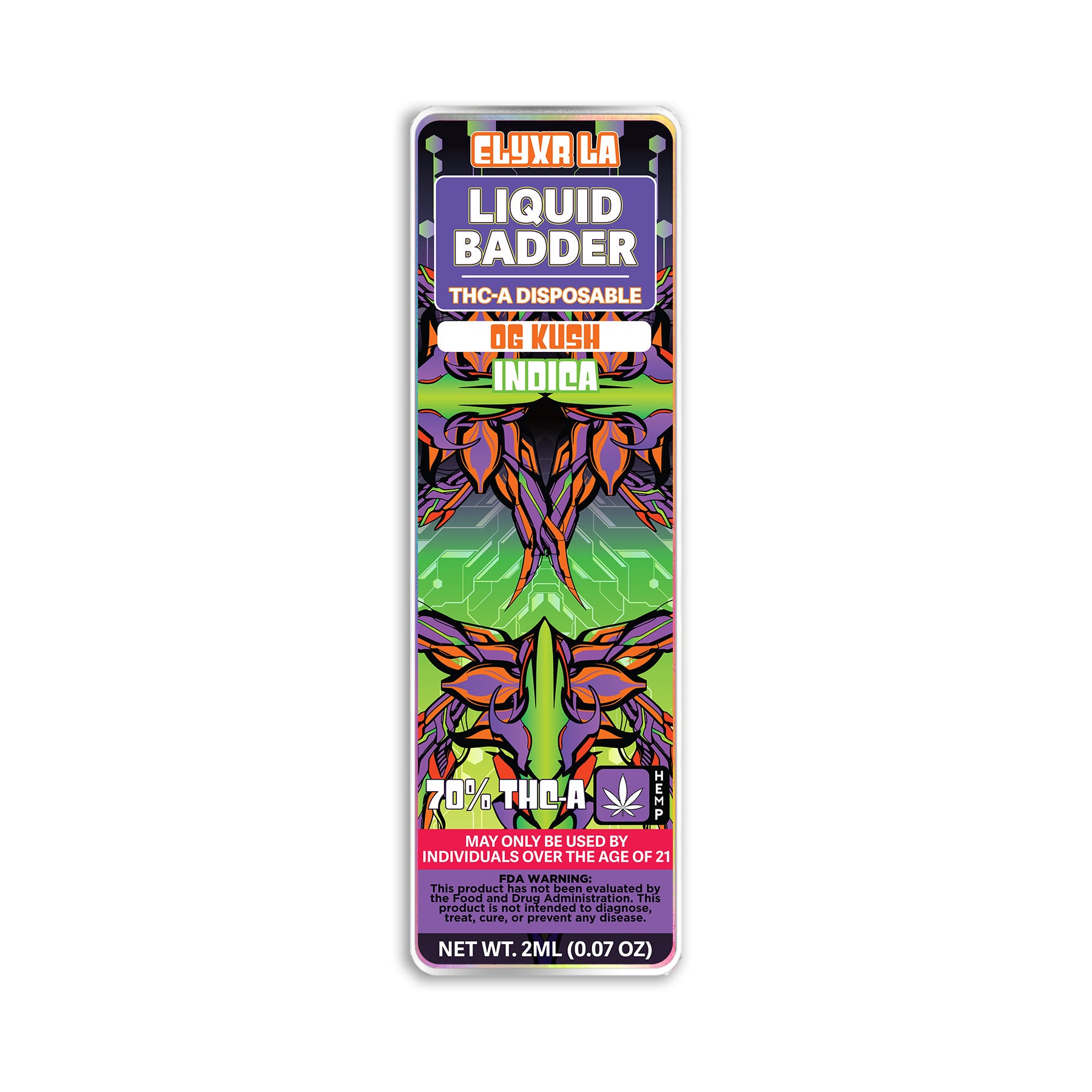 Liquid Badder 70% THC-A Disposable 2 Grams (2000mg)