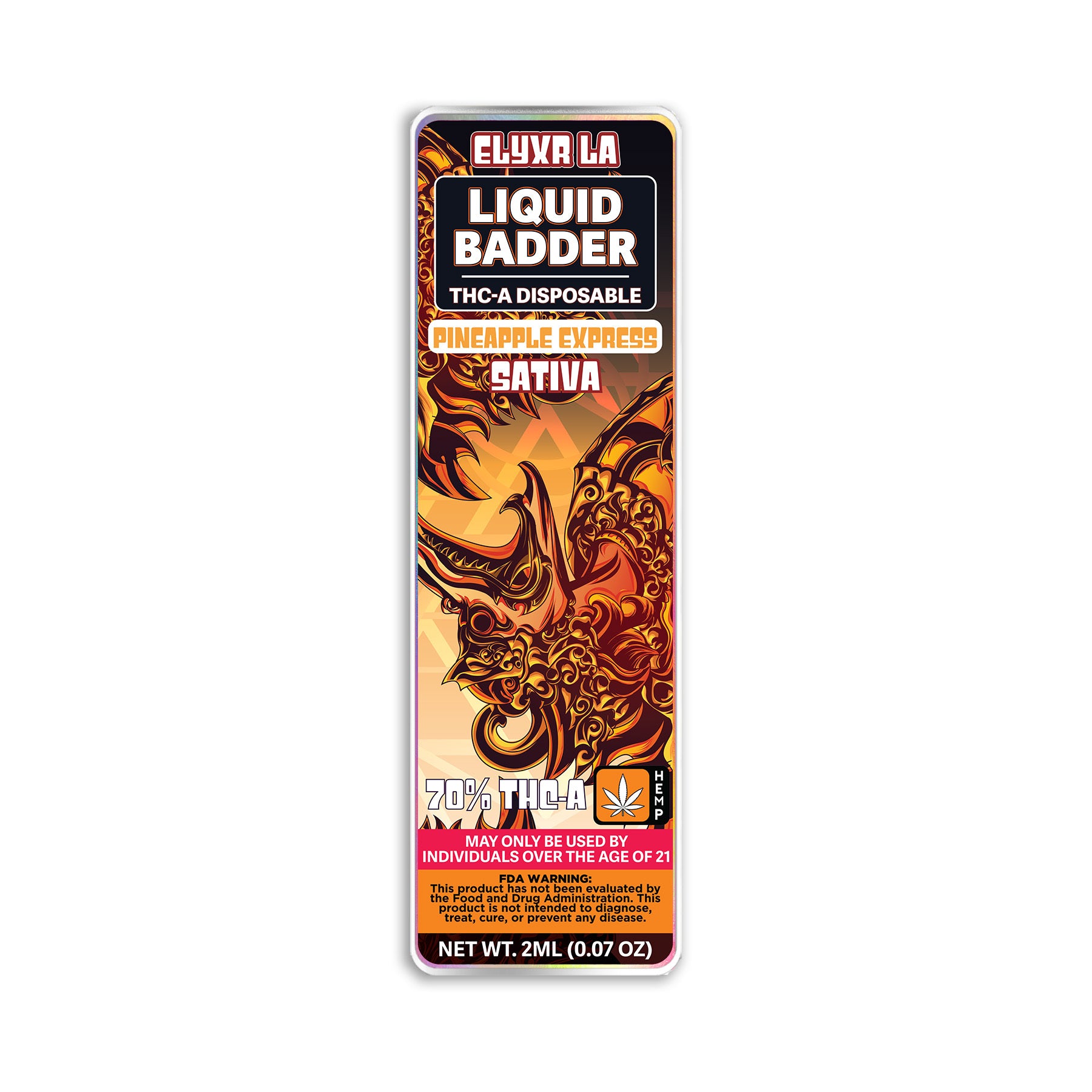 Liquid Badder 70% THC-A Disposable 2 Grams (2000mg)