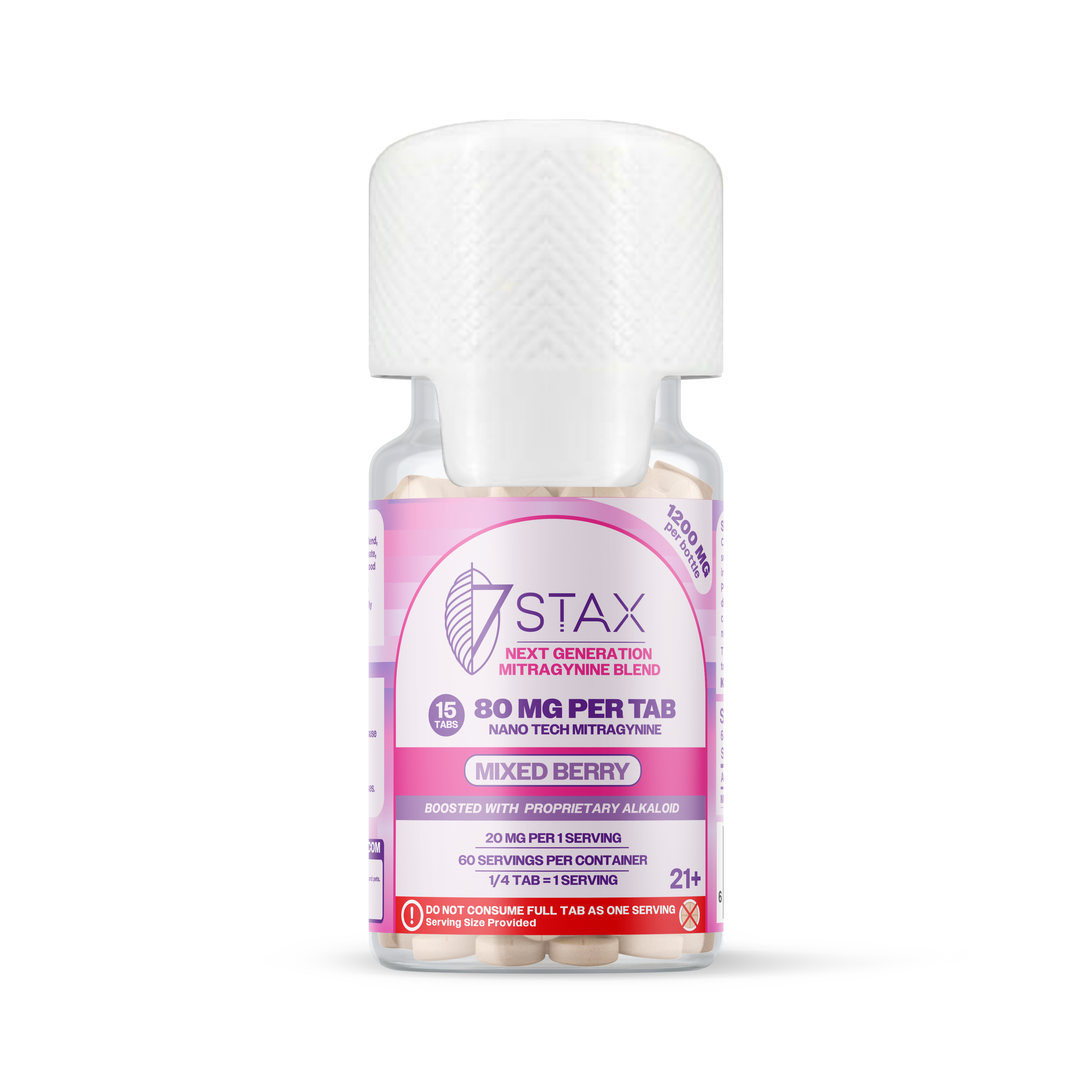 7Stax Nano Tech Mitragynine Tablets (1200mg - 15 Count)