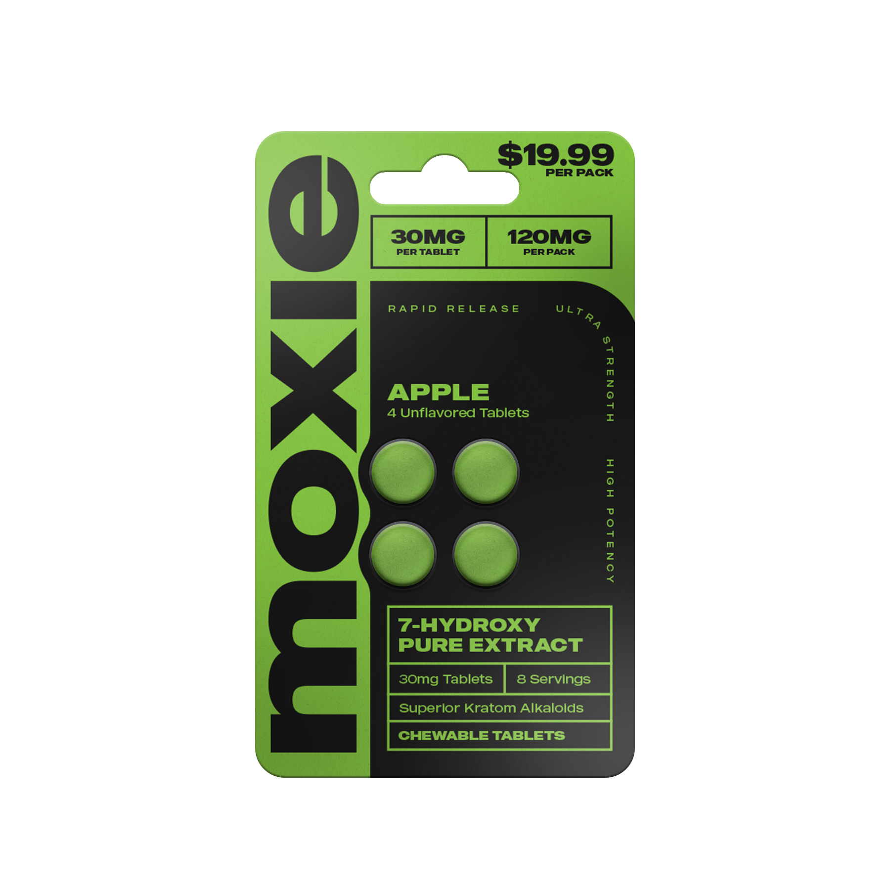 Moxie 7-Hydroxy Pure Extract Tablets