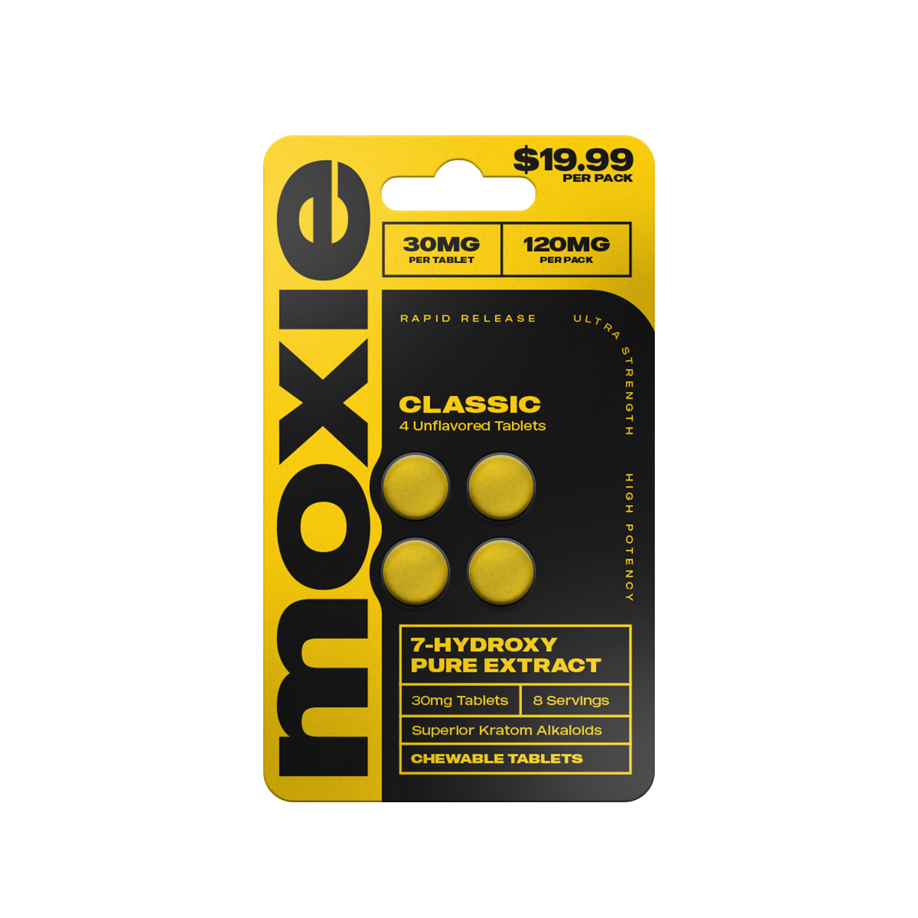 Moxie 7-Hydroxy Pure Extract Tablets