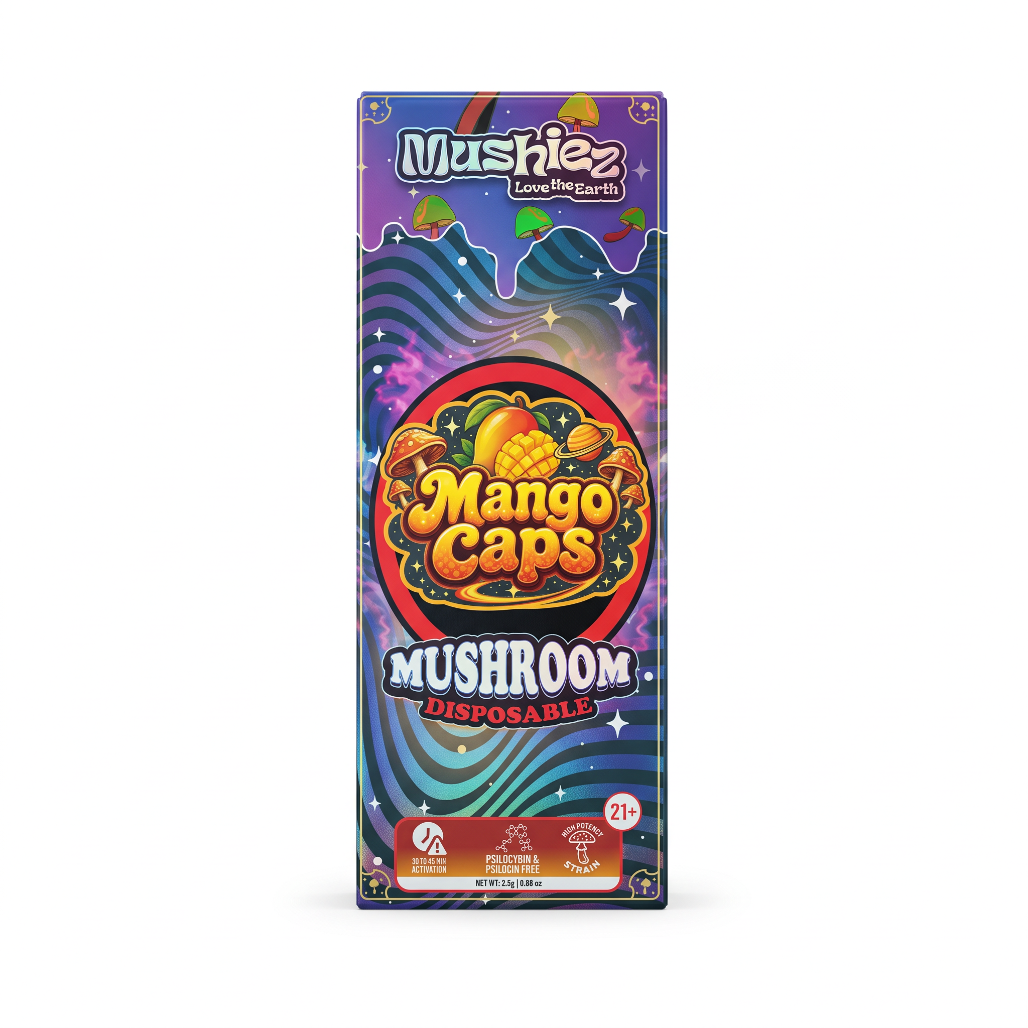 Mushiez Mushroom Disposable (2500mg) - Mango Caps