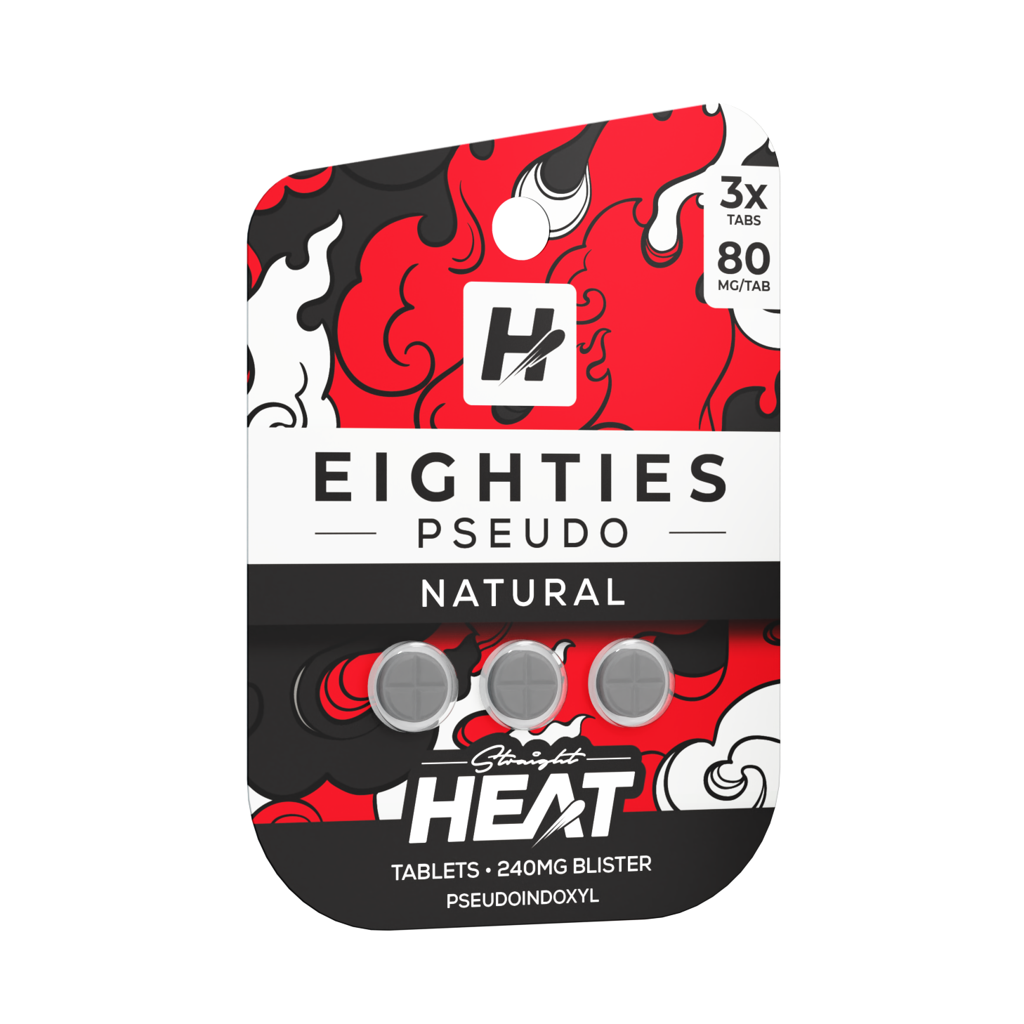 Straight Heat Eighties Pseudo Tablets (240mg - 3 Count)