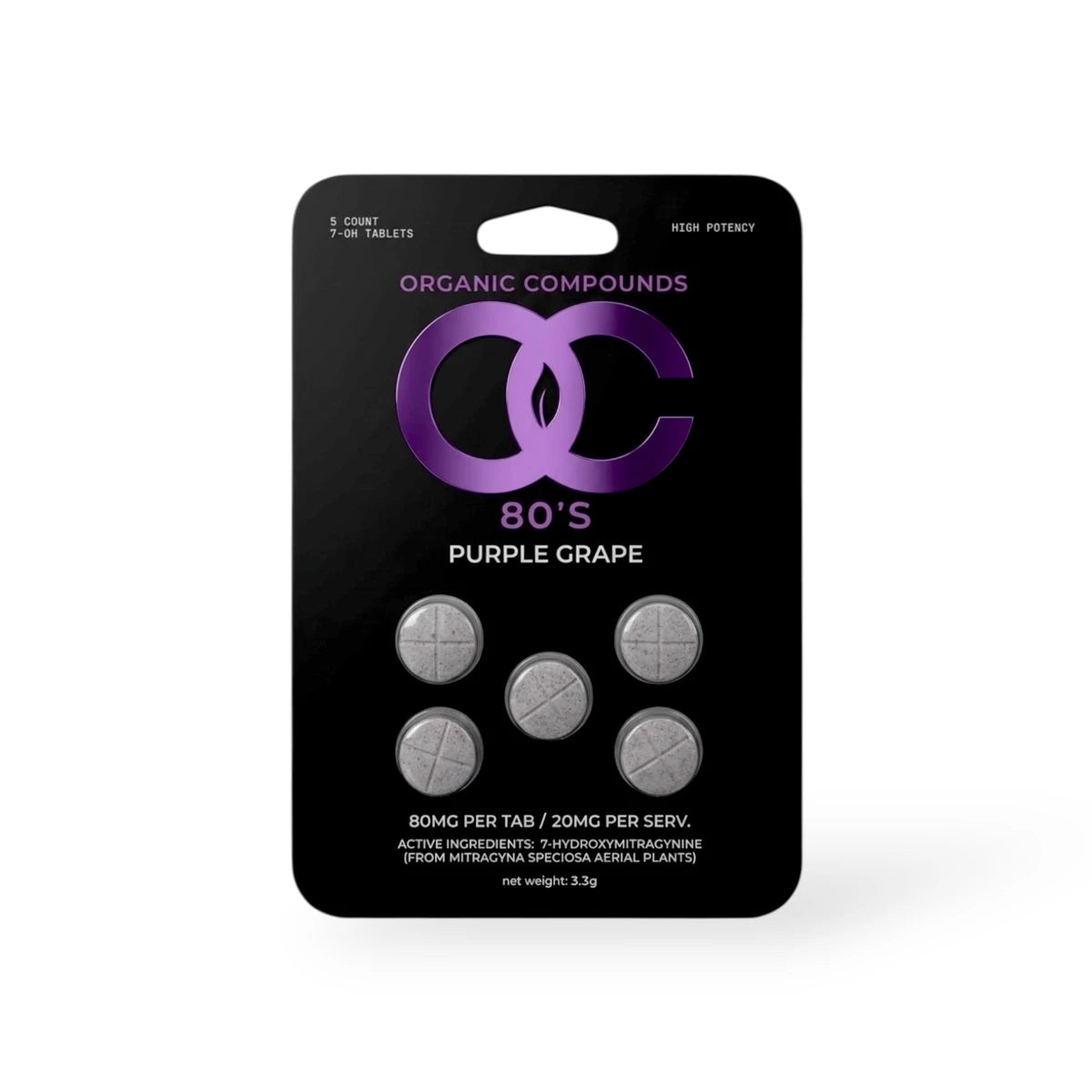 Organic Compounds 7-OH Tablets (400mg - 5 Count)