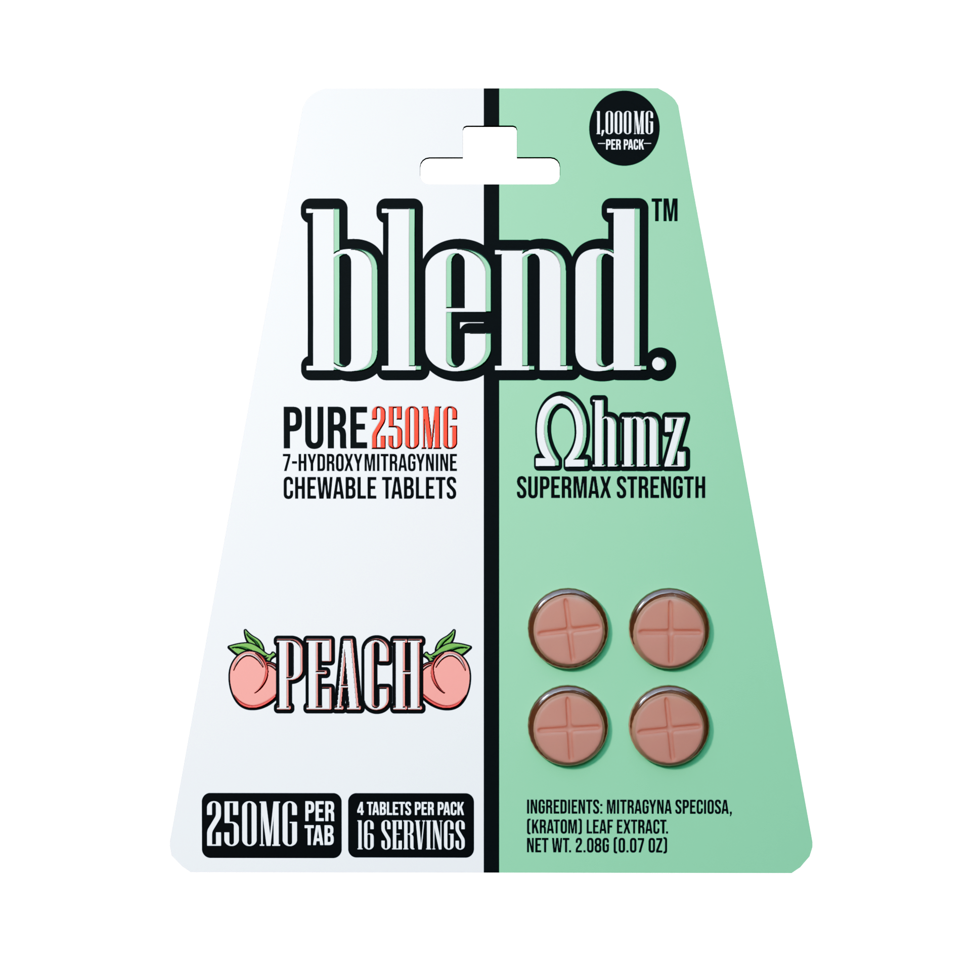 Blend OHMZ Super Max Strength 7-OH Tablets (1000mg - 4 Count)