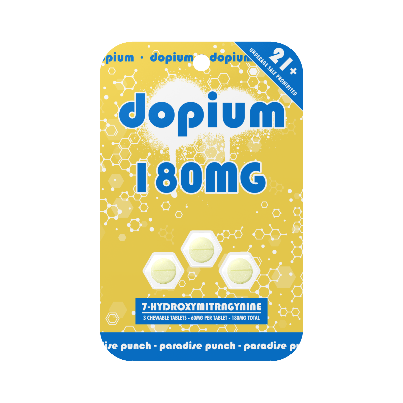 Dopium 7-OH Tablets (180mg - 3 Count)