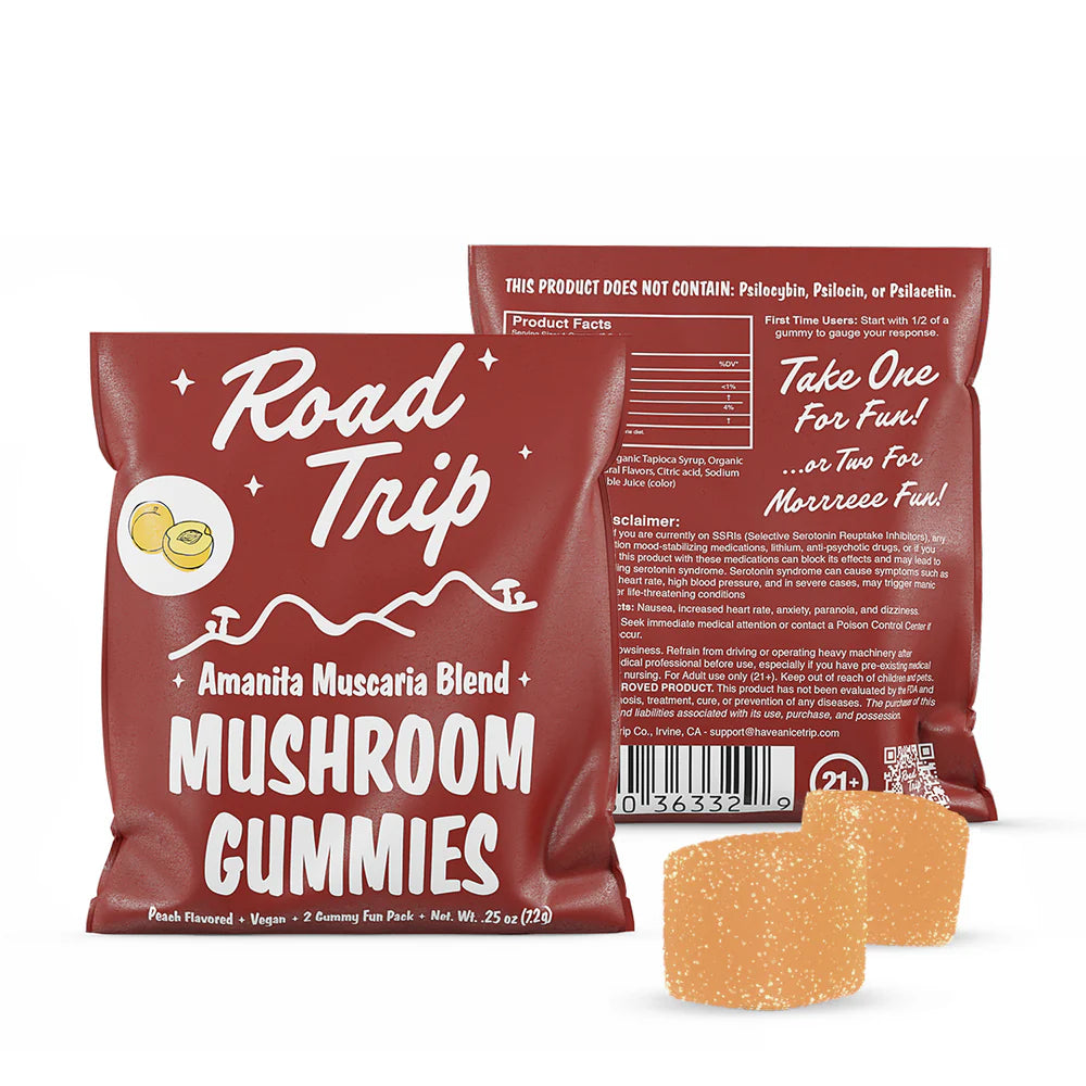 Road Trip Amanita Muscaria Mushroom Gummies (2 Count)