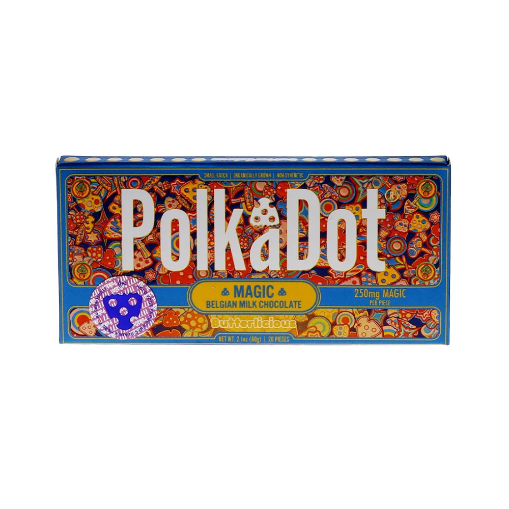 Polk a Dot Mushroom Chocolate Bar (10,000mg)