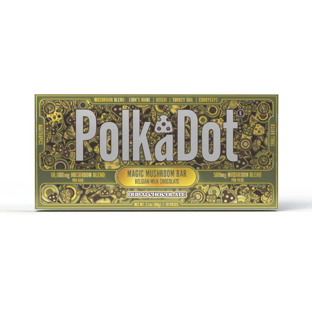 Polk a Dot Mushroom Chocolate Bar (10,000mg)