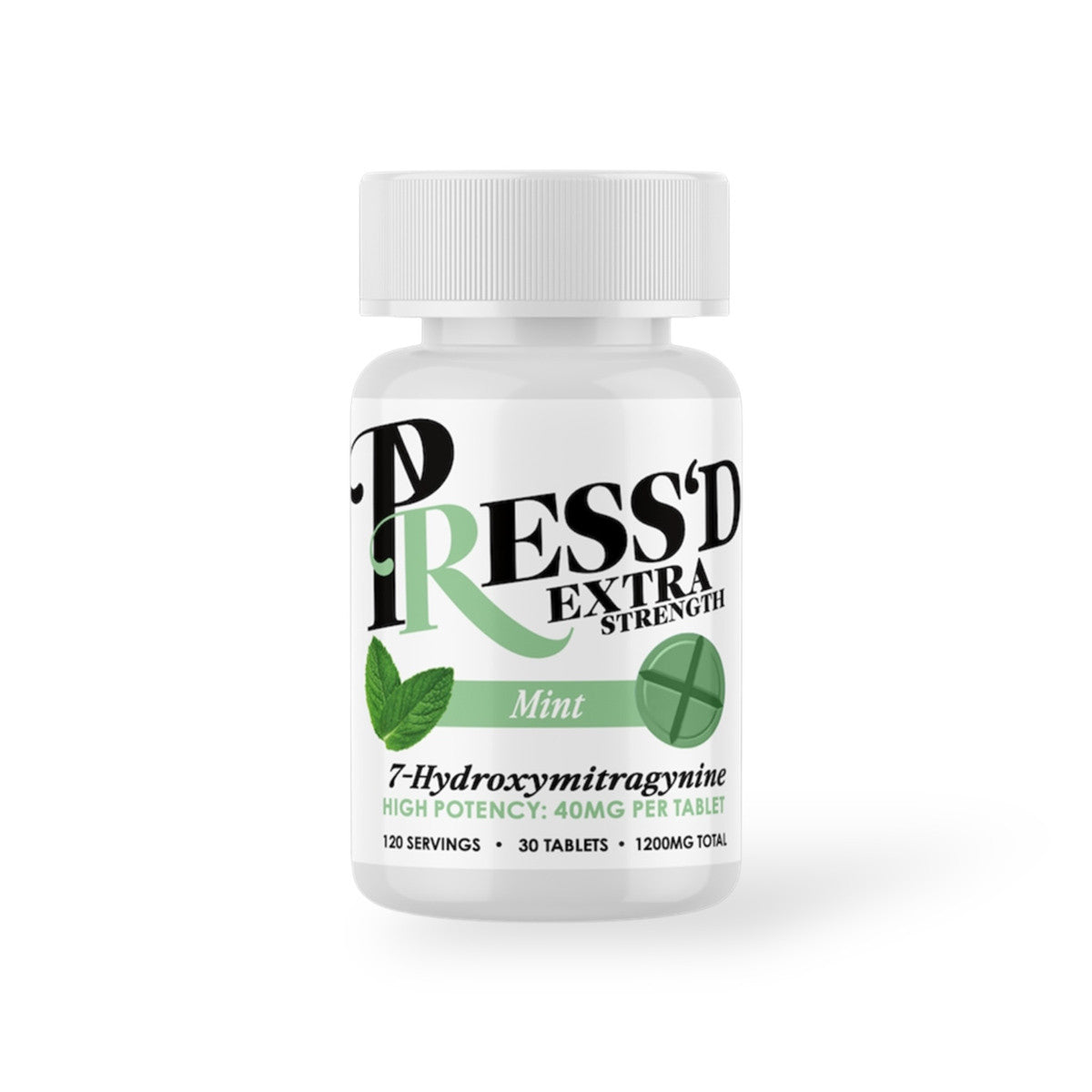 Press'd Extra Strength 7-OH Tablets (1200mg - 30 Count)