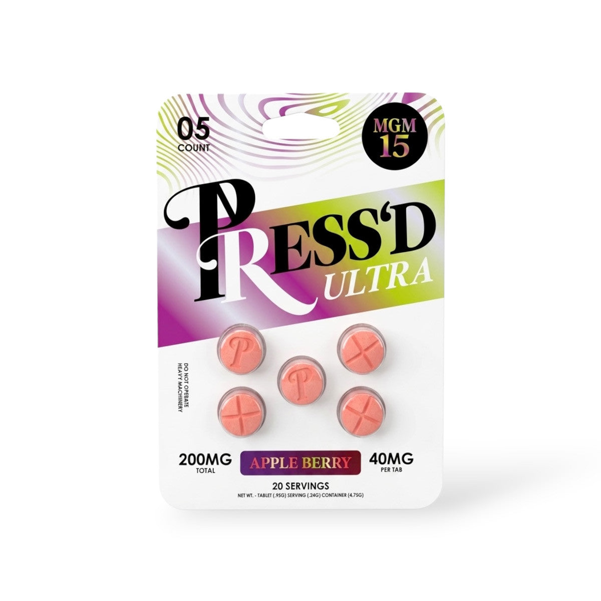 Press'd Ultra MGM Tablets (200mg - 5 Count)