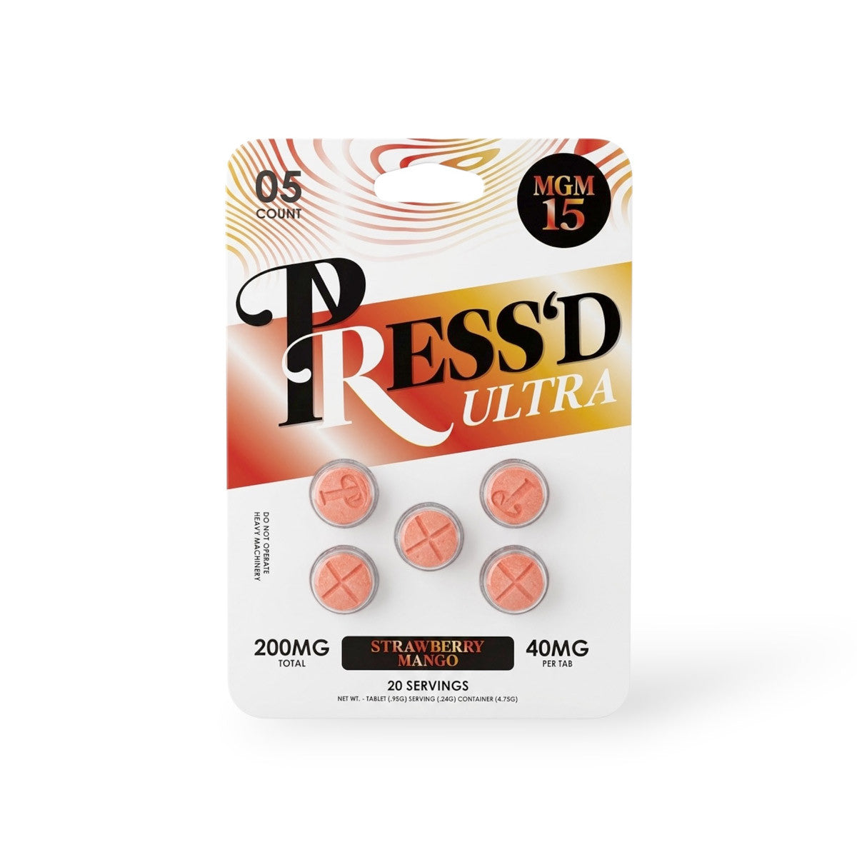 Press'd Ultra MGM Tablets (200mg - 5 Count)