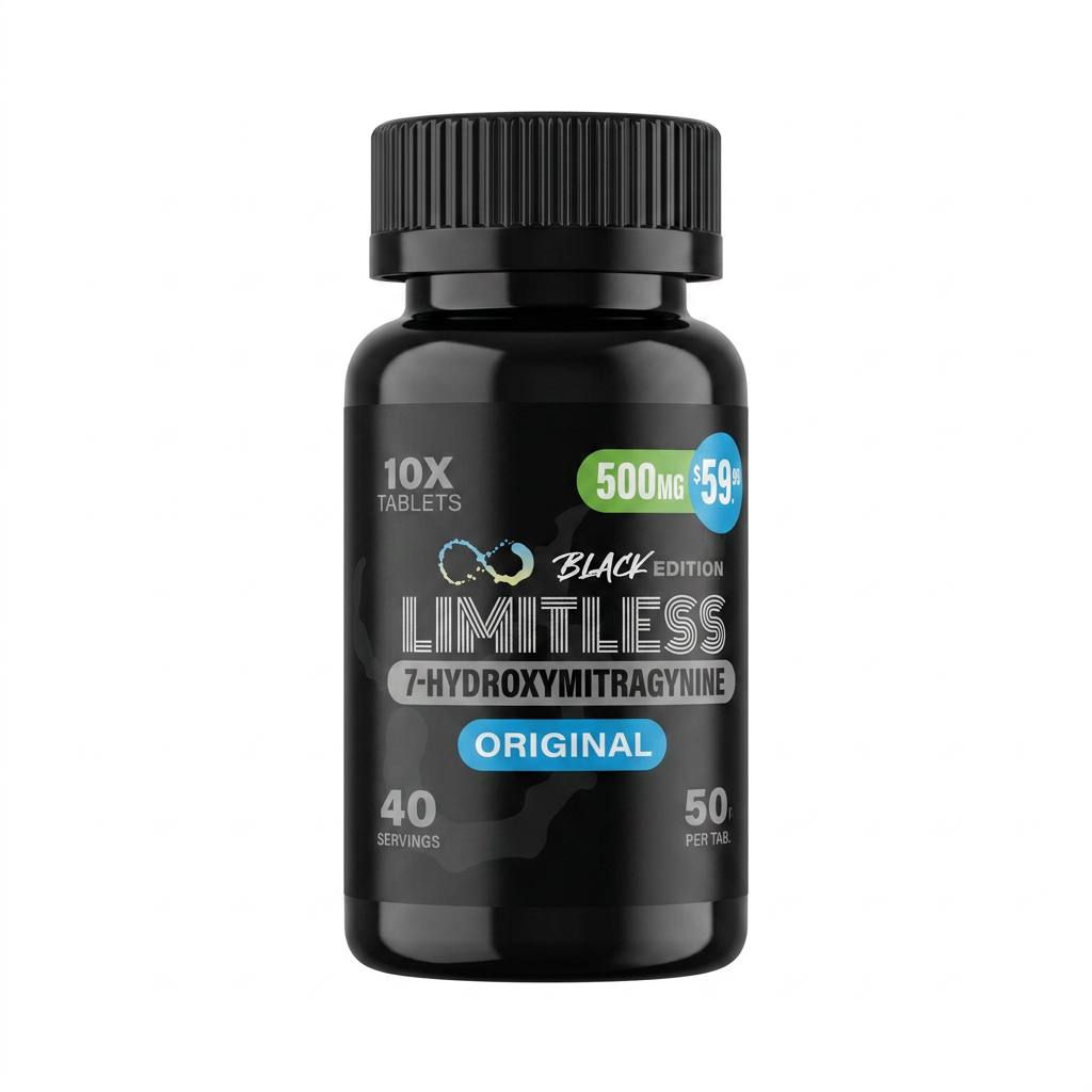 Limitless Black Edition 7-OH Tablets (500mg - 10 Count)