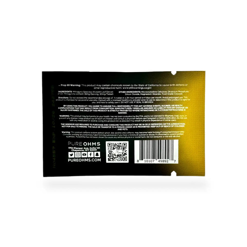 PureOhms Black 7-OH Tablets