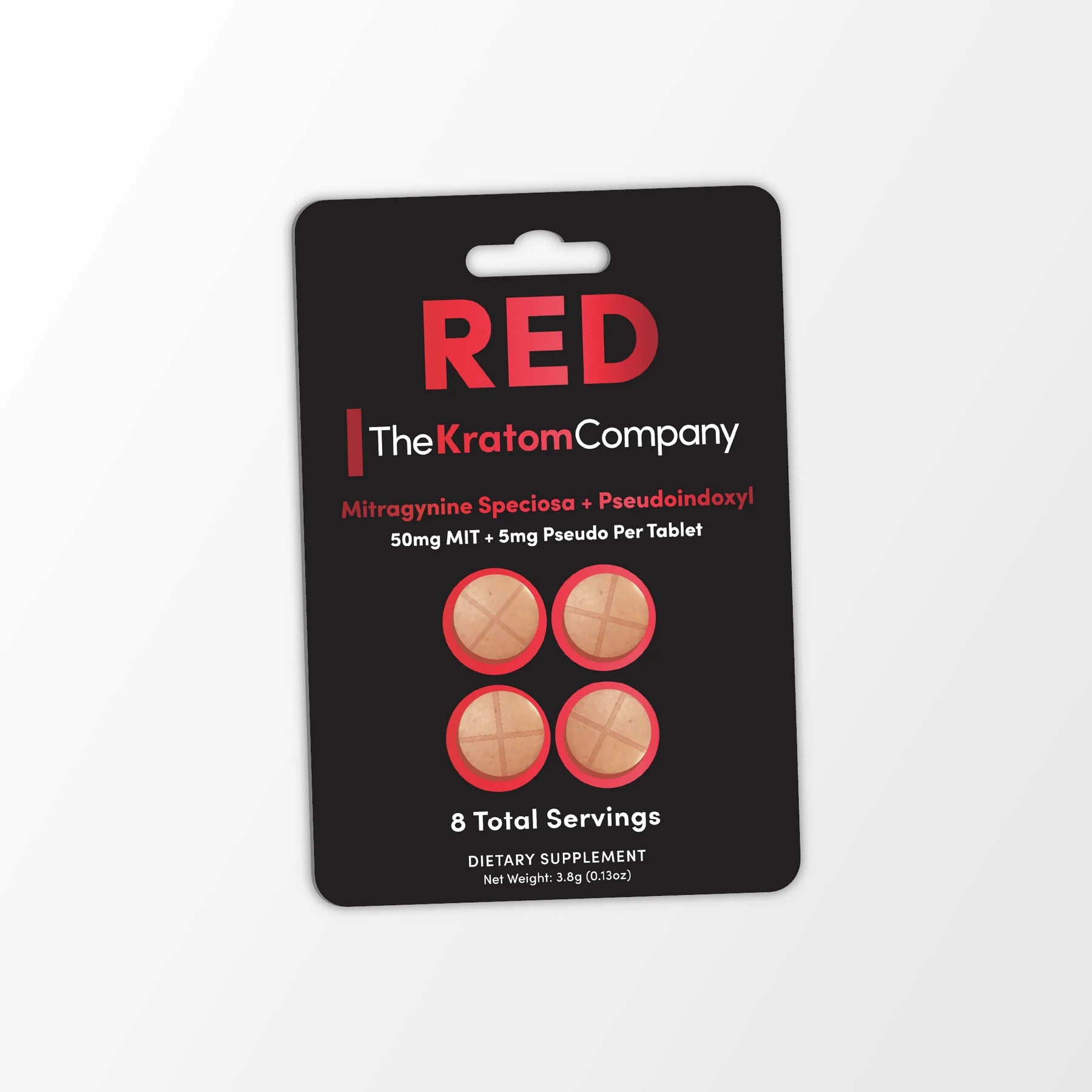 The Kratom Company Red MIT + Pseudo Tablets (220mg - 4 Count)