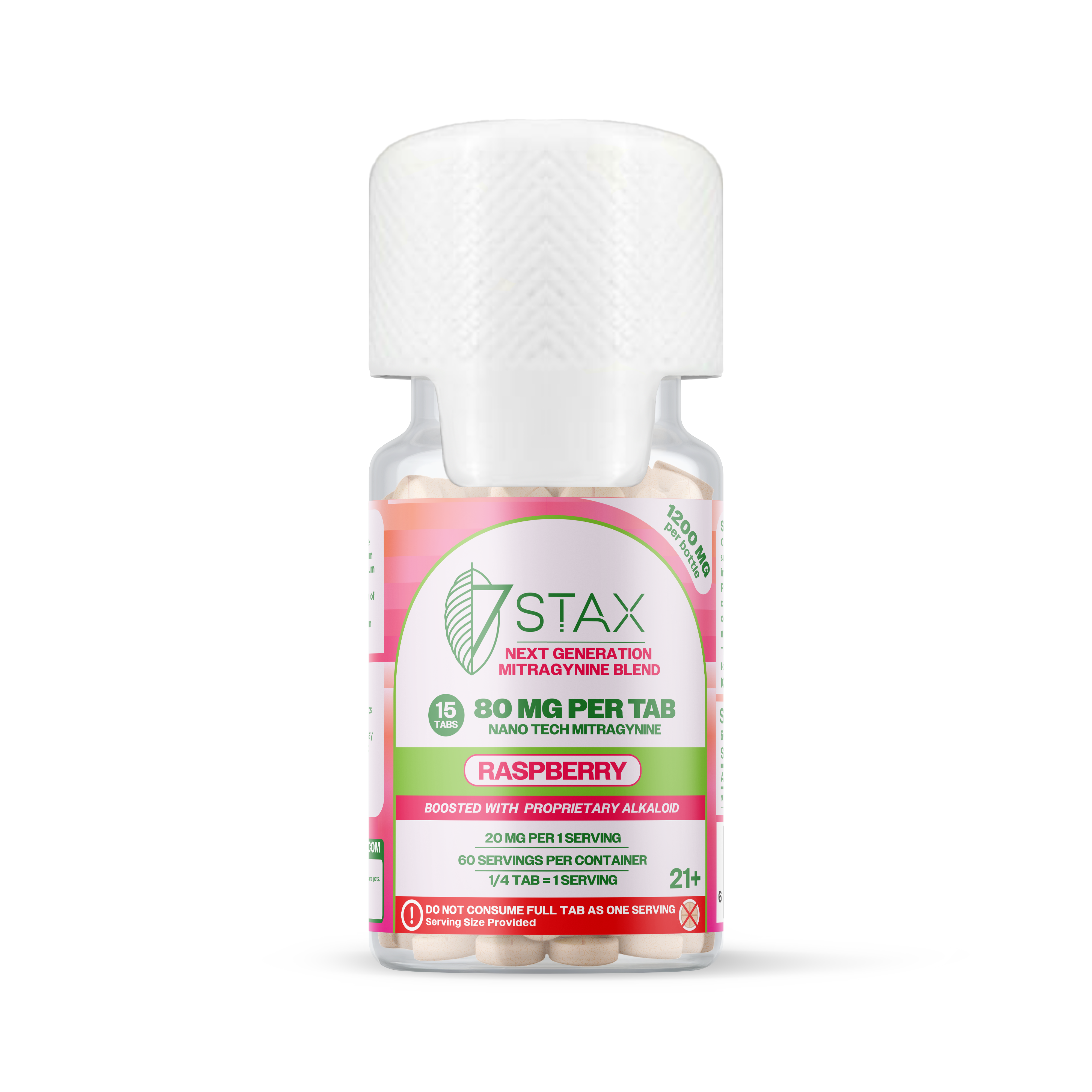 7Stax Nano Tech Mitragynine Tablets (1200mg - 15 Count)