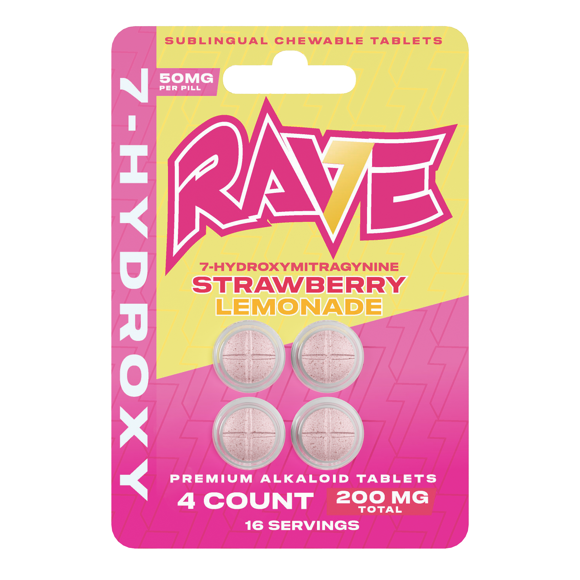 RAVE 7-OH Tablets (200mg - 4 Count)