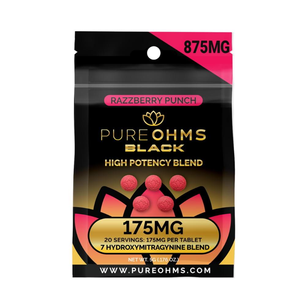 PureOhms Black 7-OH Tablets (875mg - 5 Count)